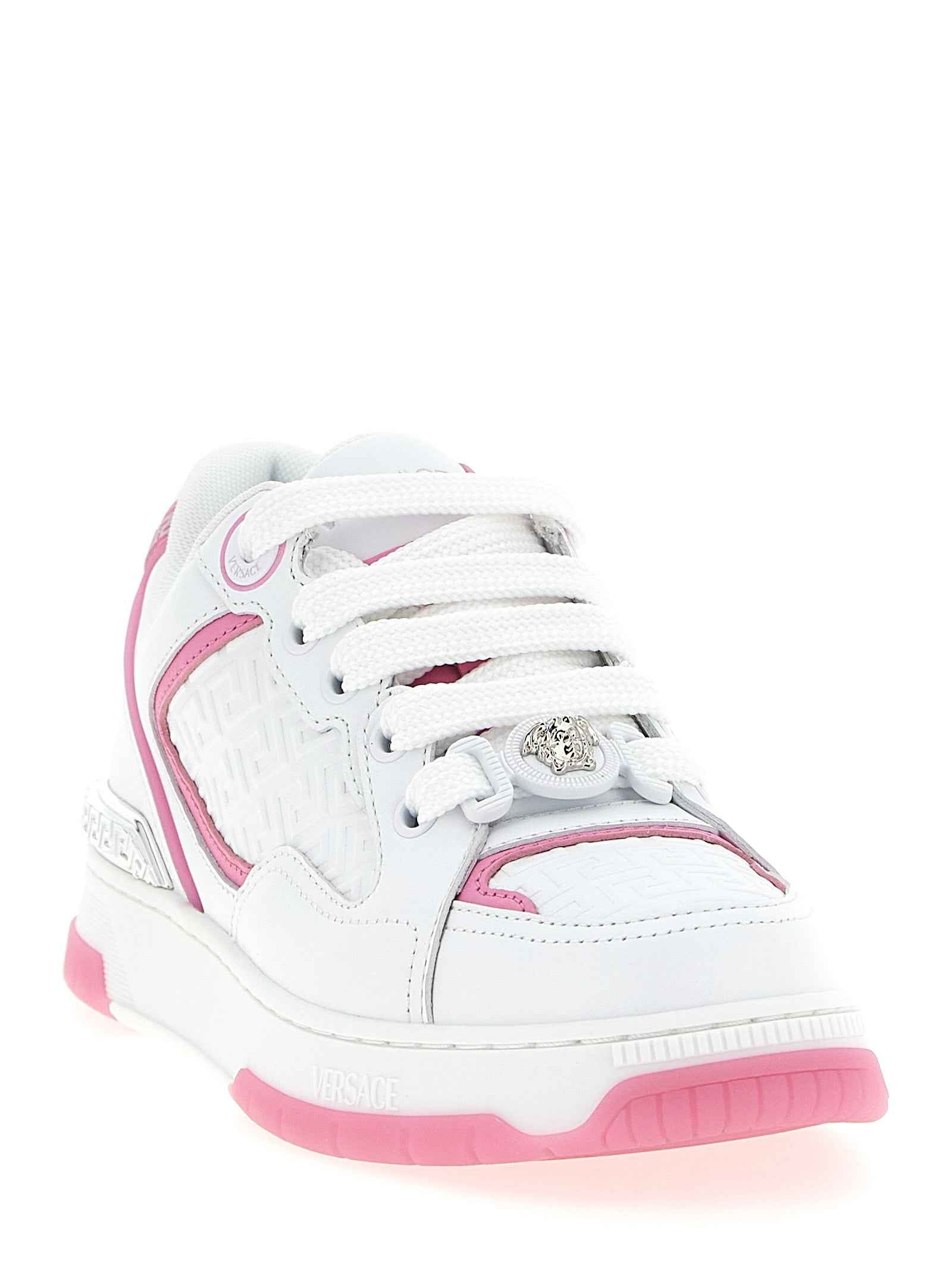 Versace Multicolor Calfskin Athletic Sneakers