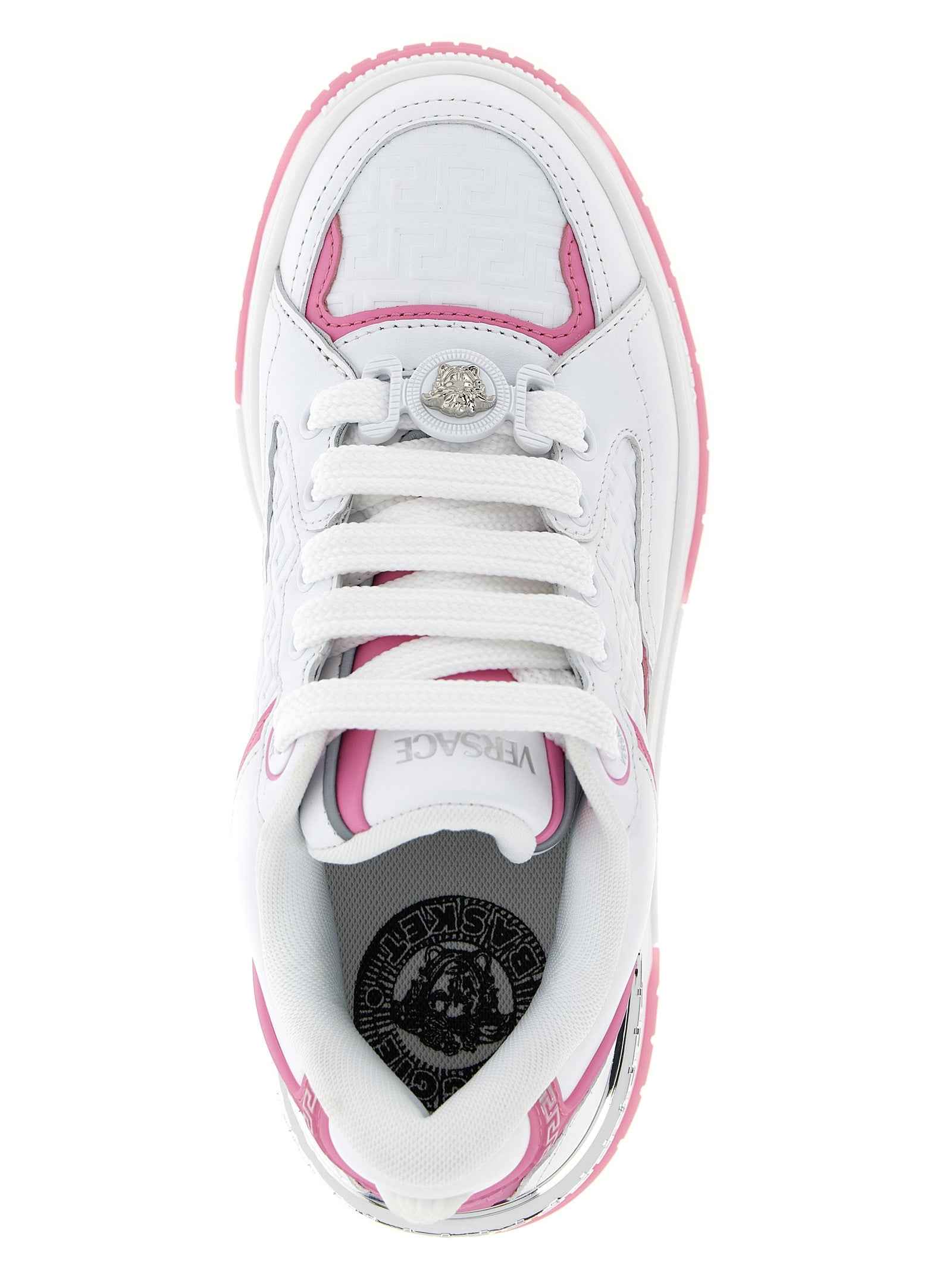 Versace Multicolor Calfskin Athletic Sneakers