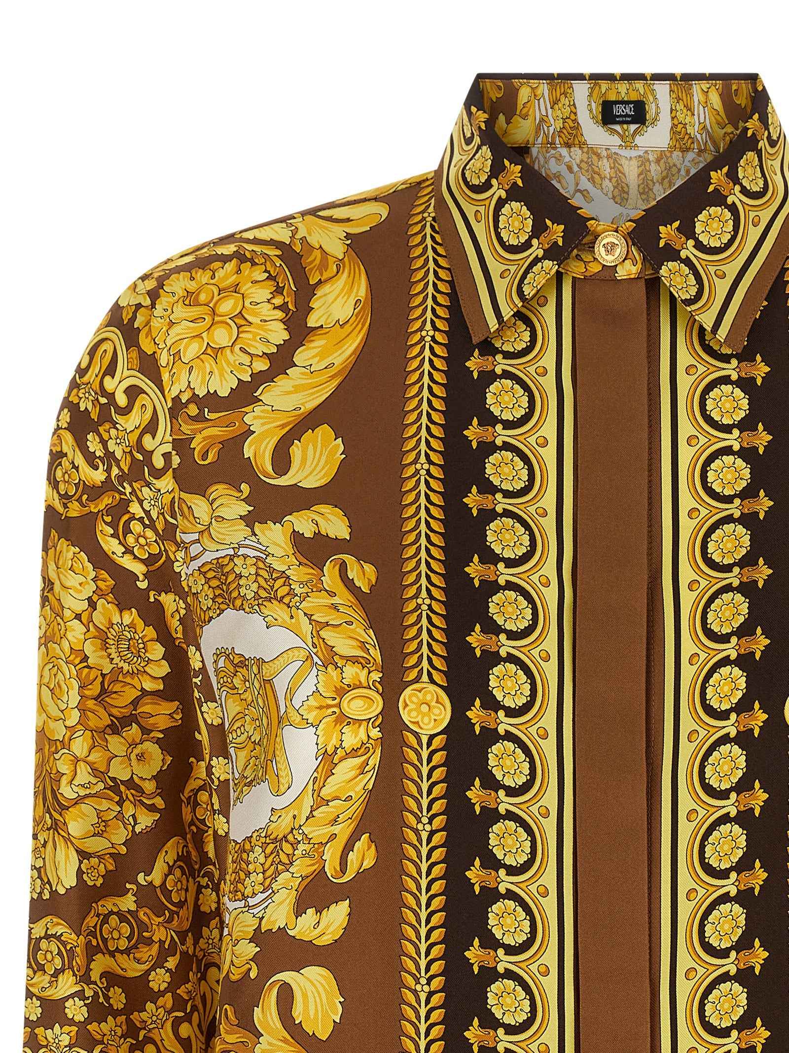 Versace Gold Silk Blouse