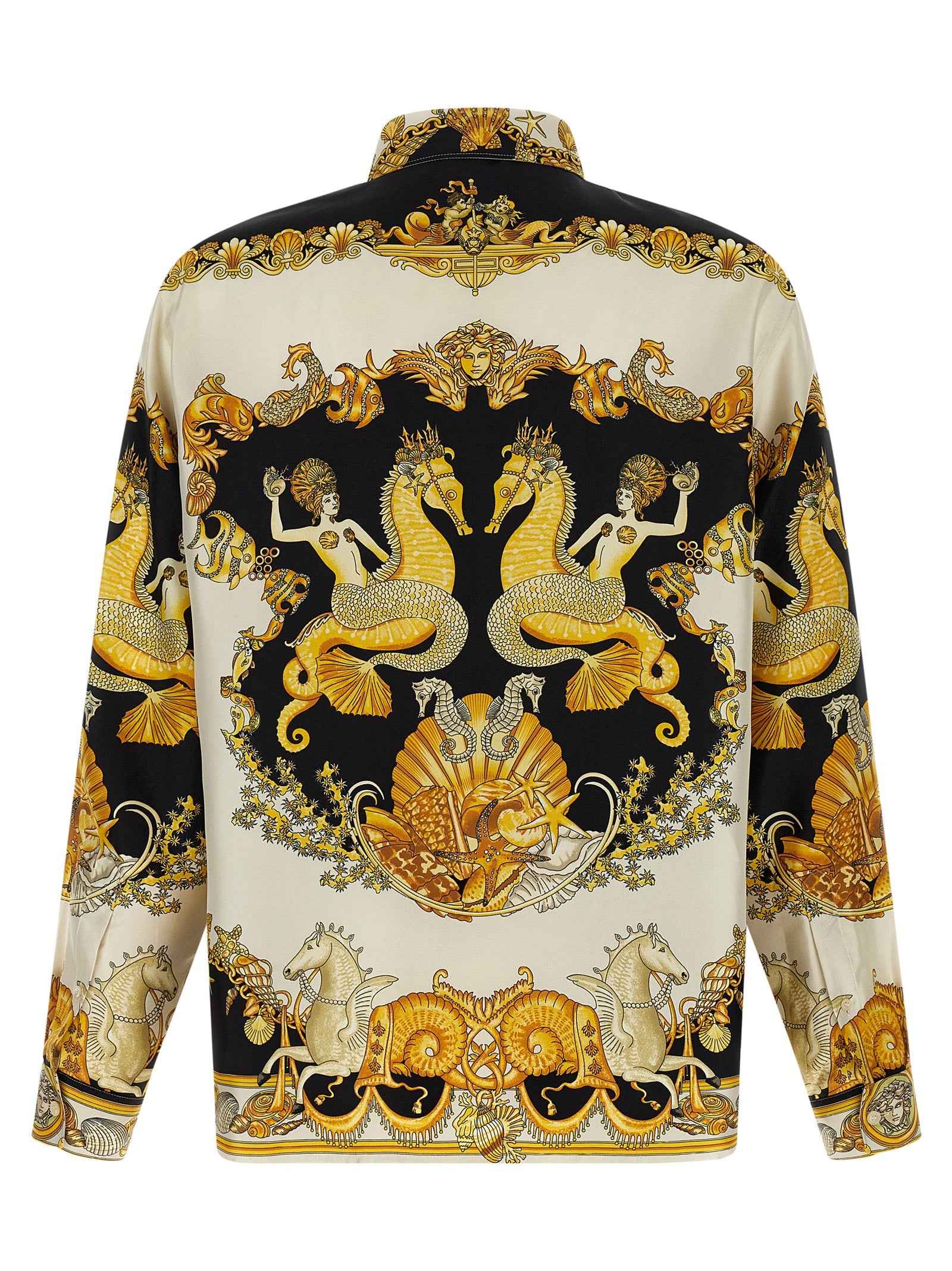 Versace Multicolor Silk Blouse