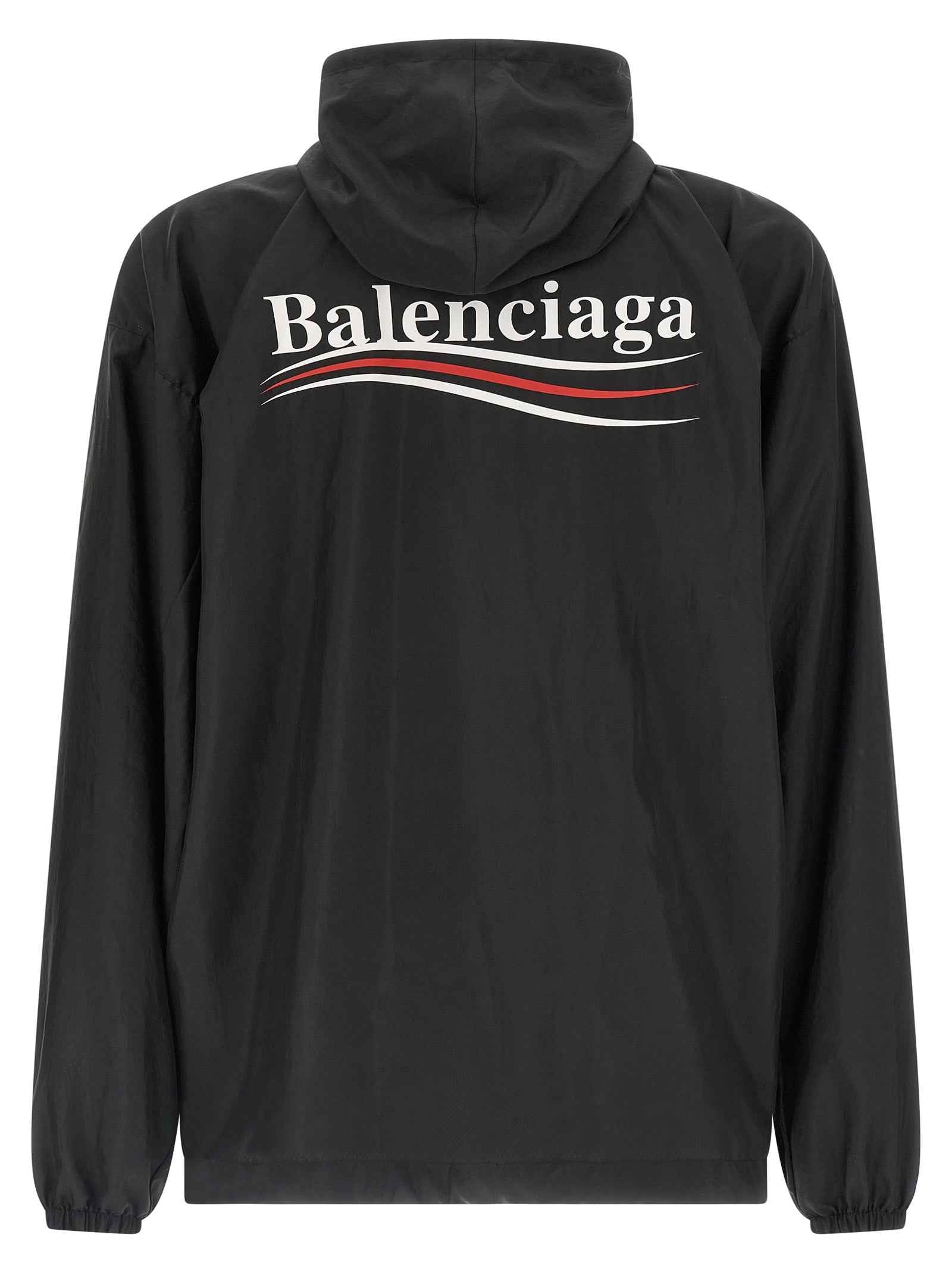 Balenciaga Black Polyester Shell Jacket