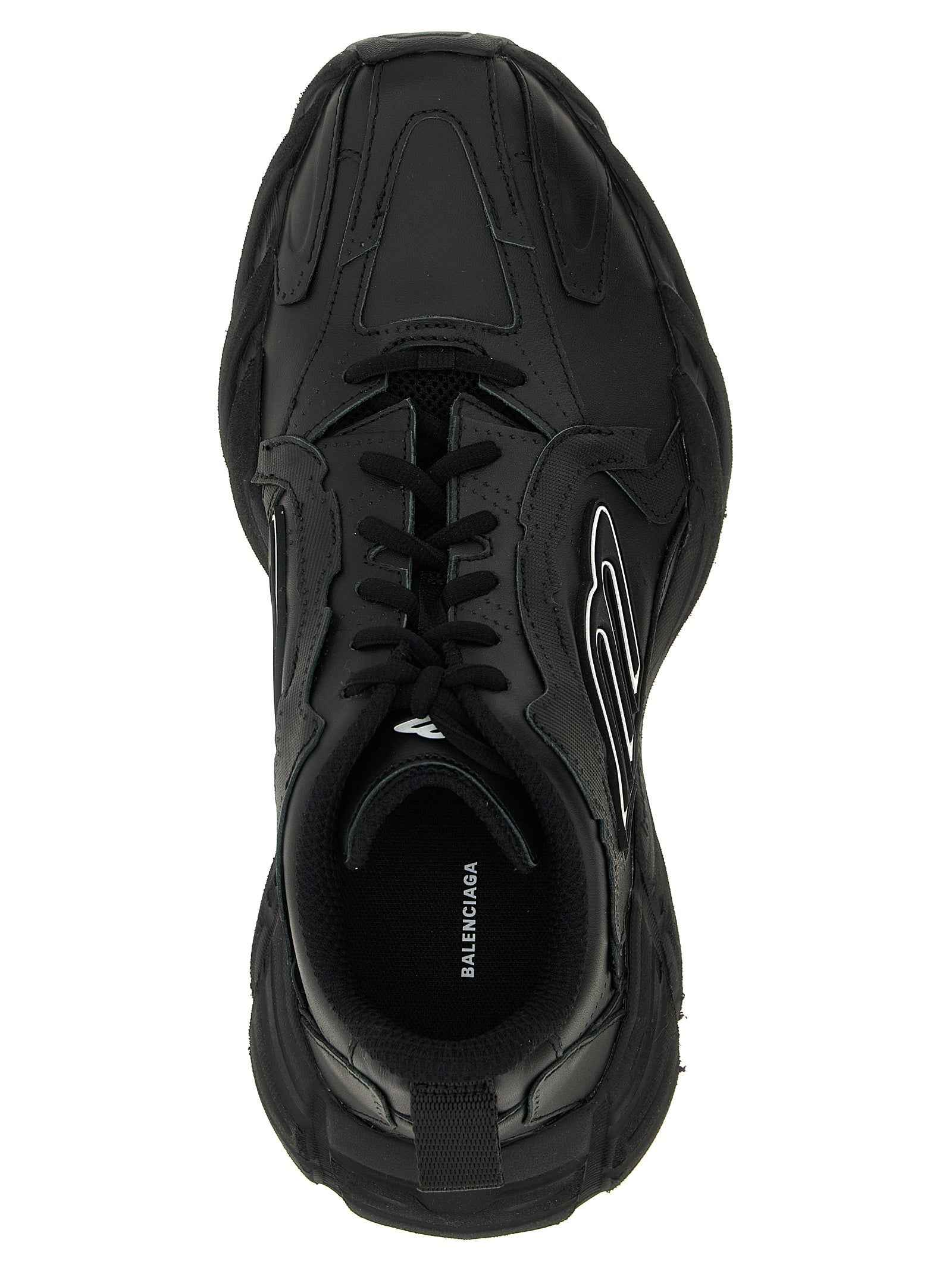 Balenciaga Black Calfskin Athletic Sneakers