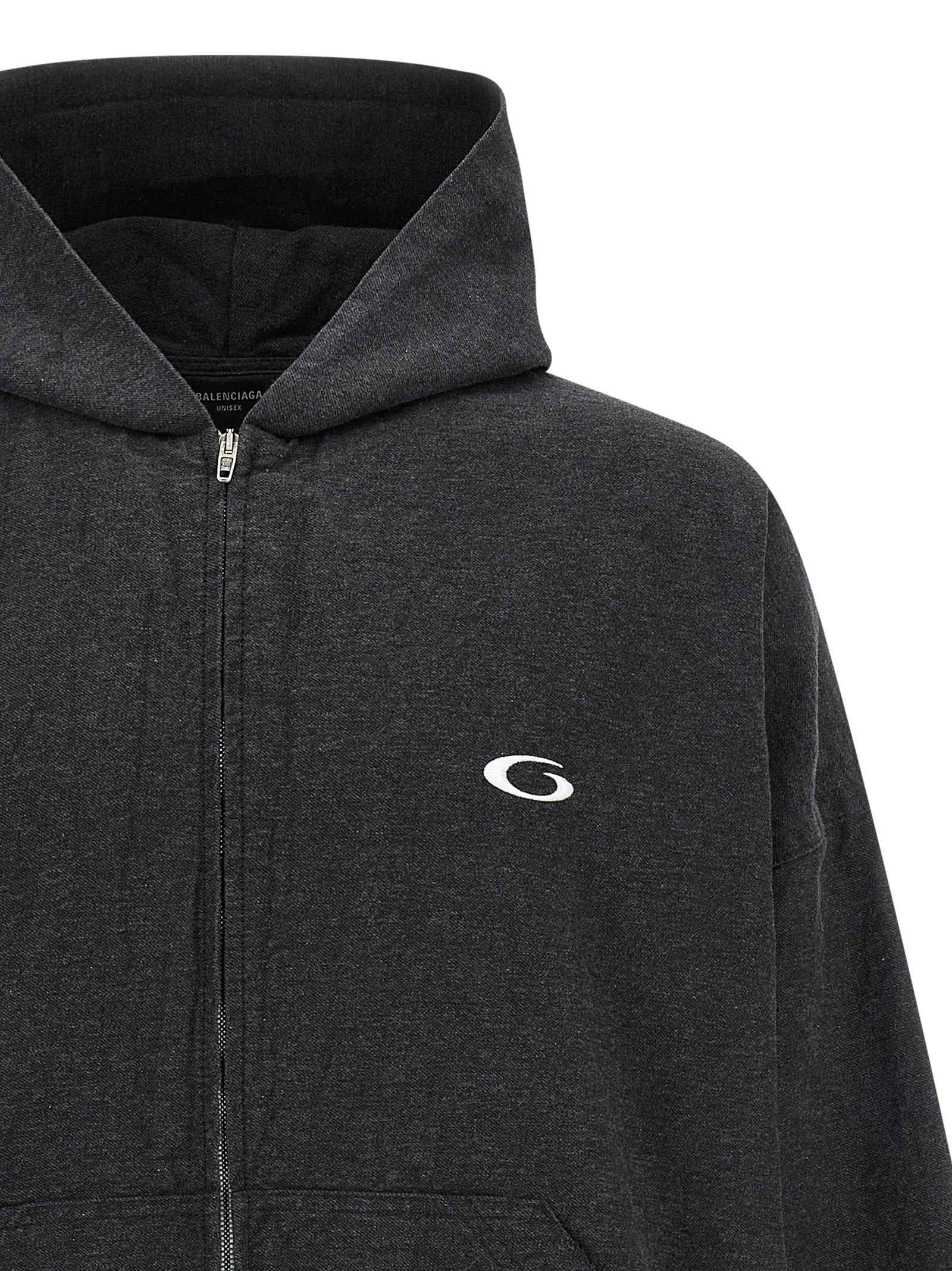Balenciaga Gray Cotton Sweatshirt