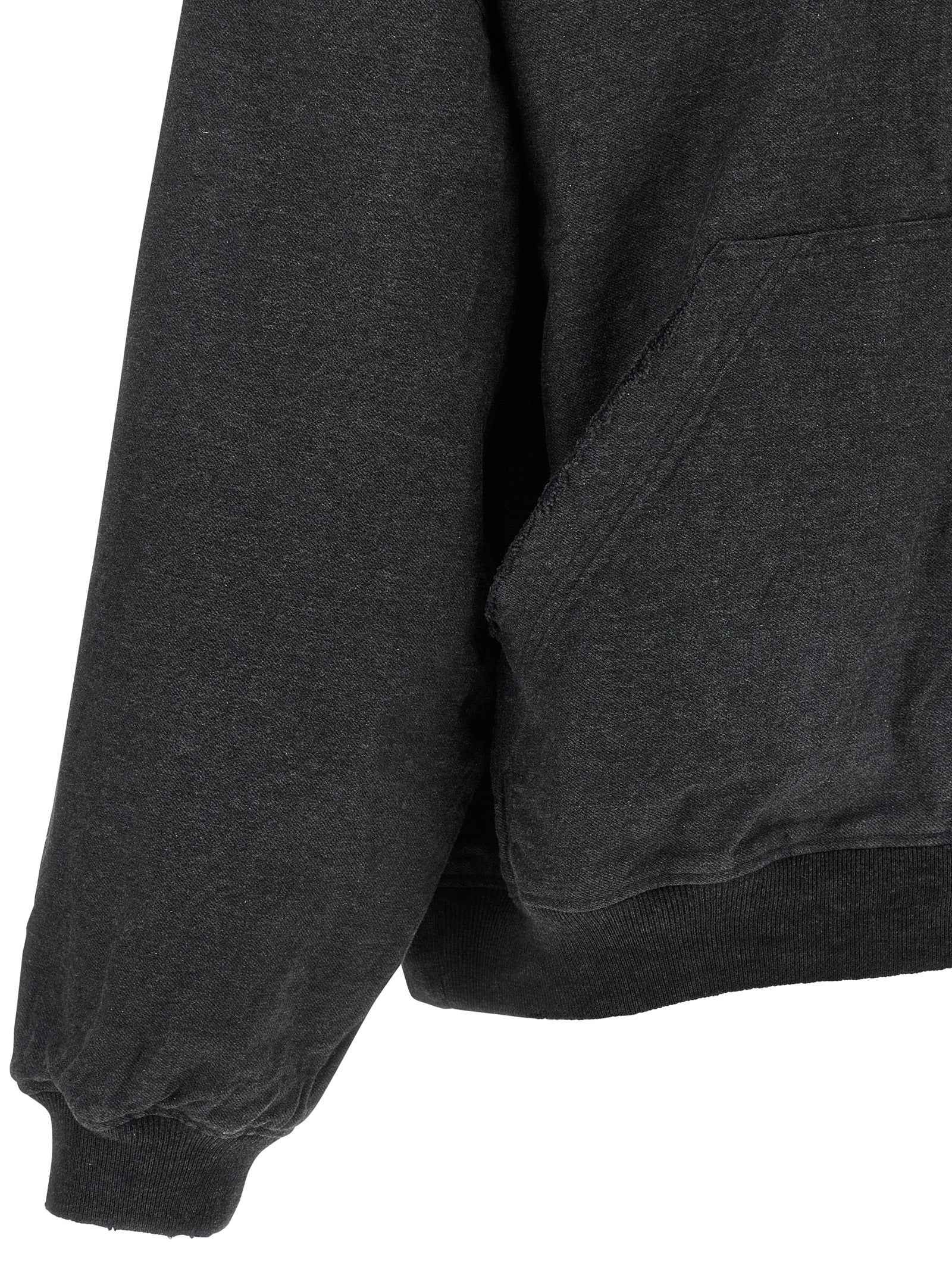 Balenciaga Gray Cotton Sweatshirt