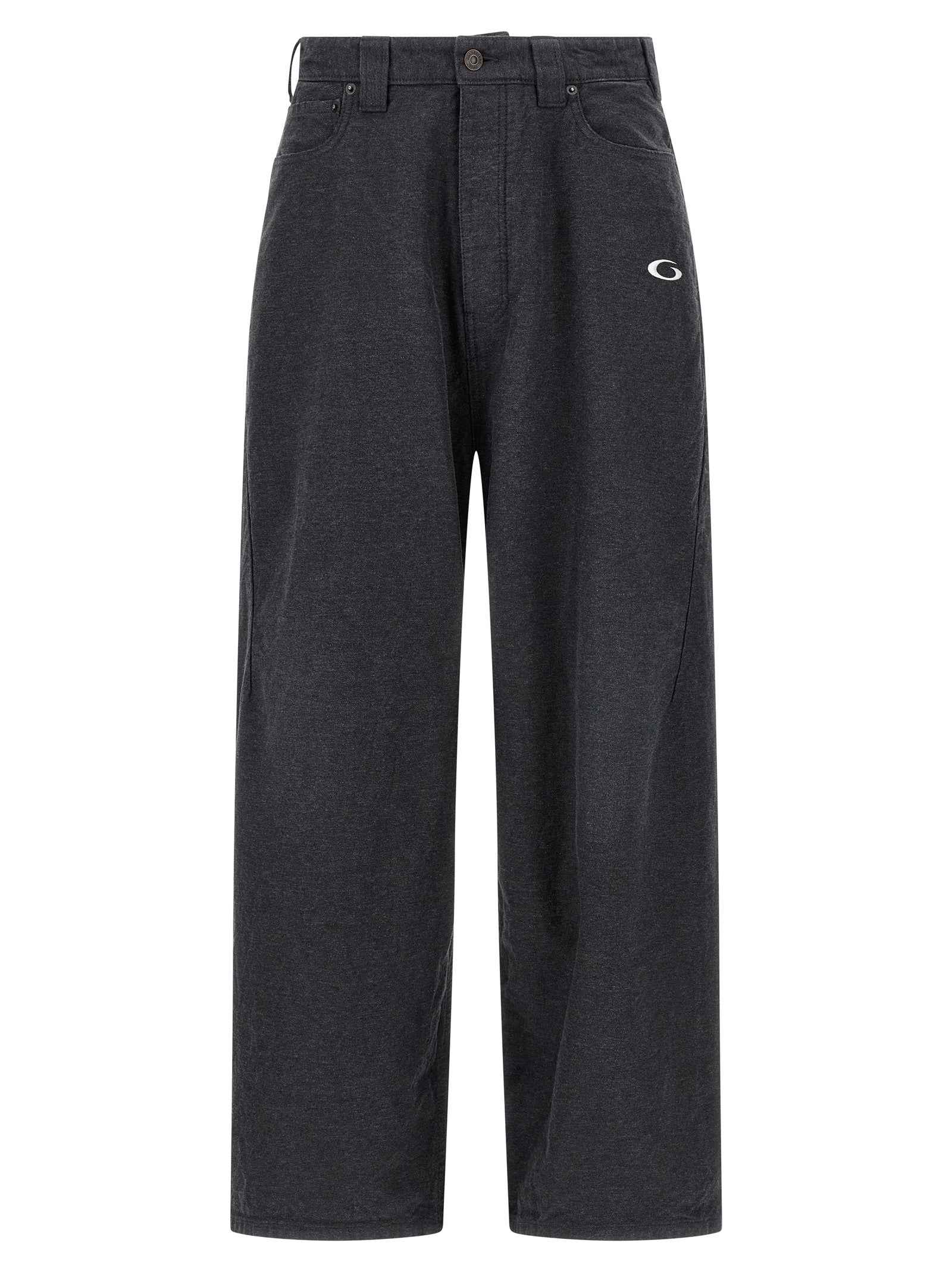 Balenciaga Gray Cotton Casual Pants