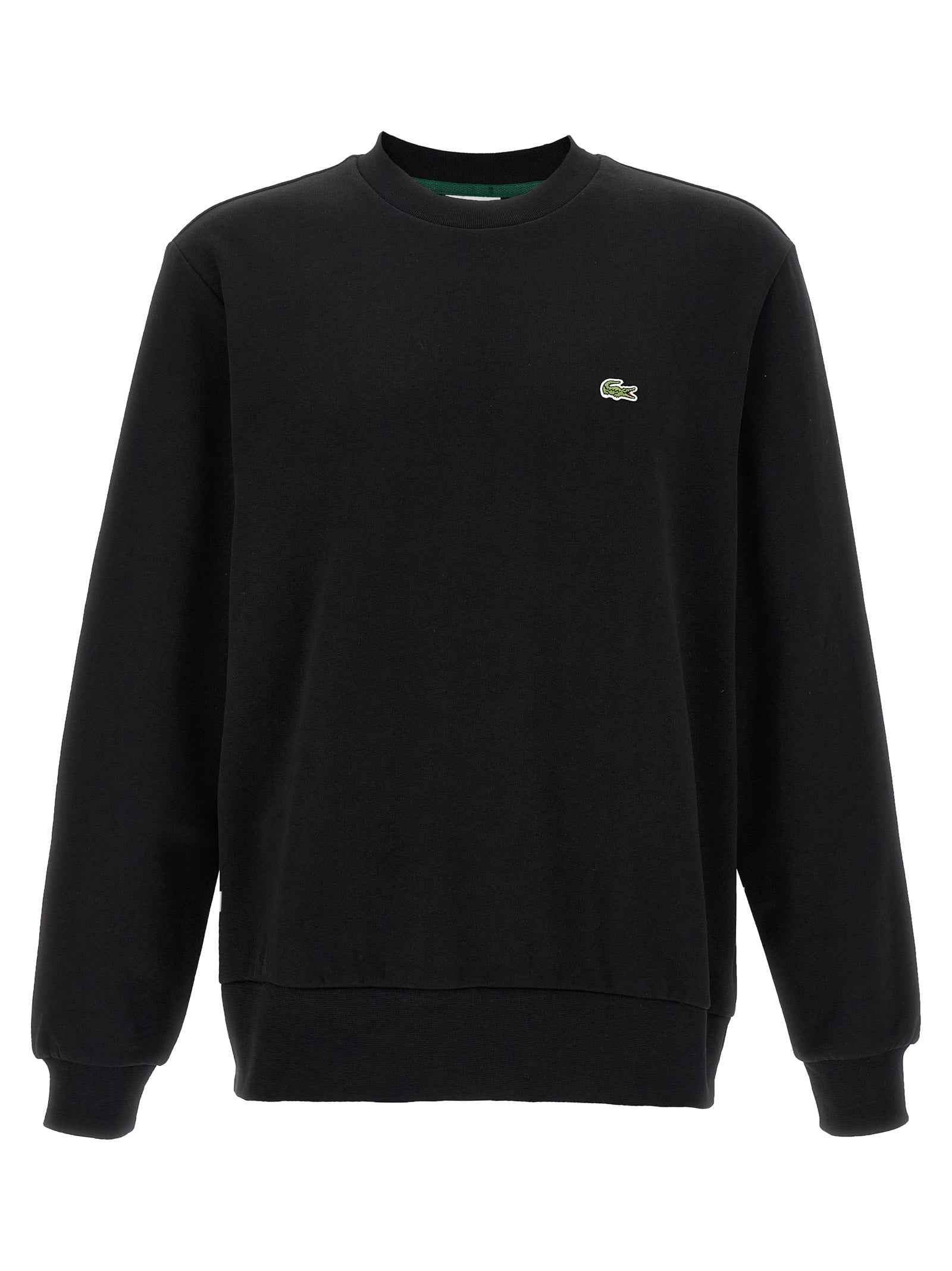 Lacoste Black Cotton Sweatshirt