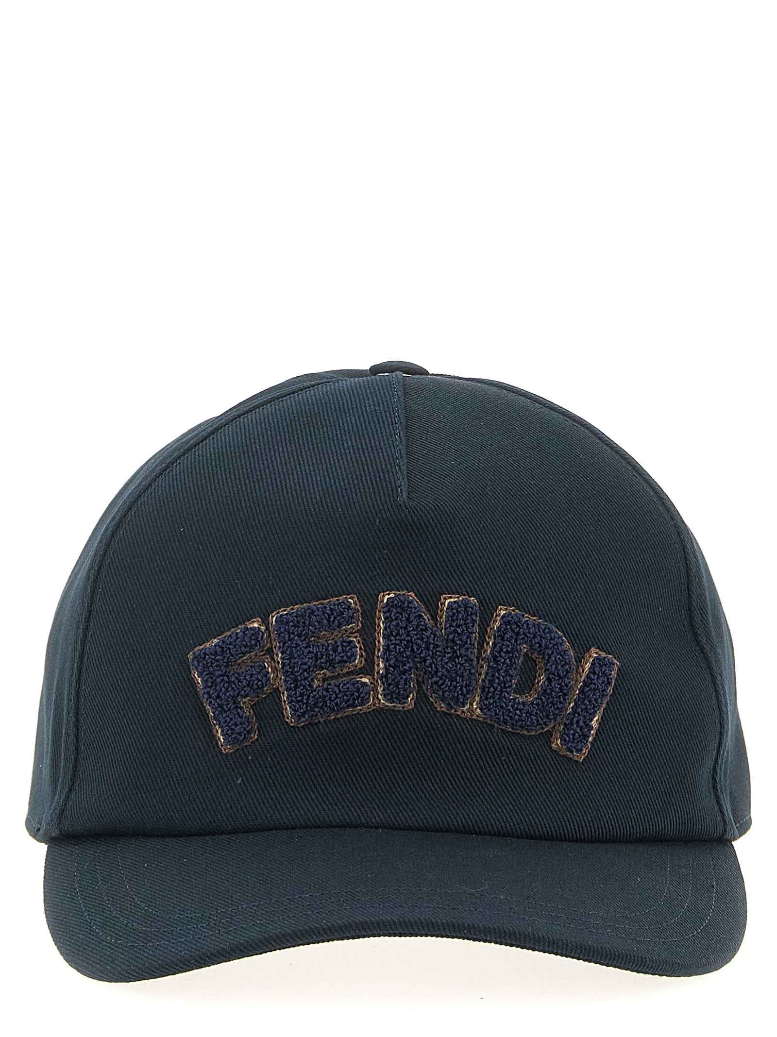 Fendi Blue Cotton Cap (Baseball Hat)