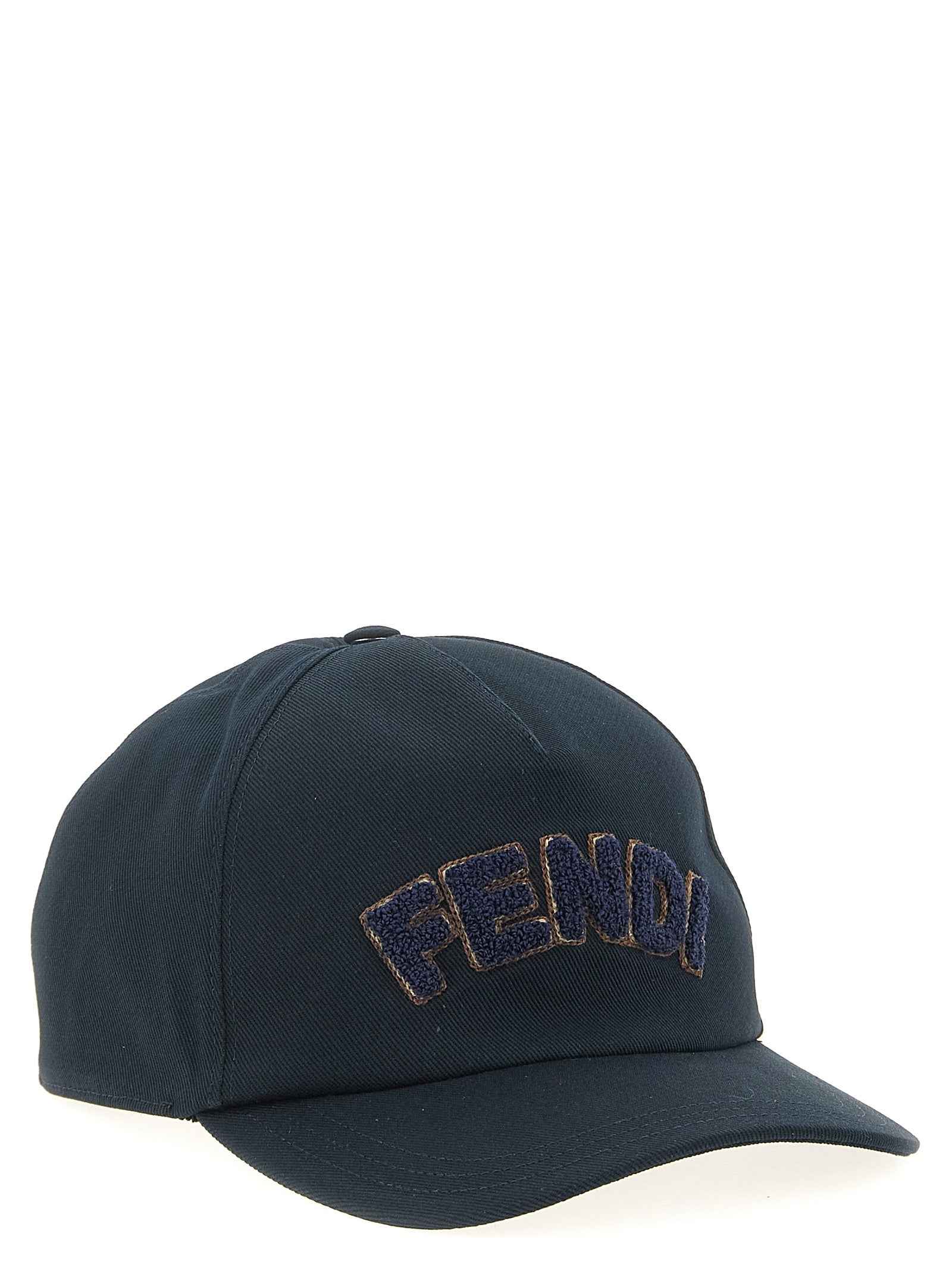 Fendi Blue Cotton Cap (Baseball Hat)