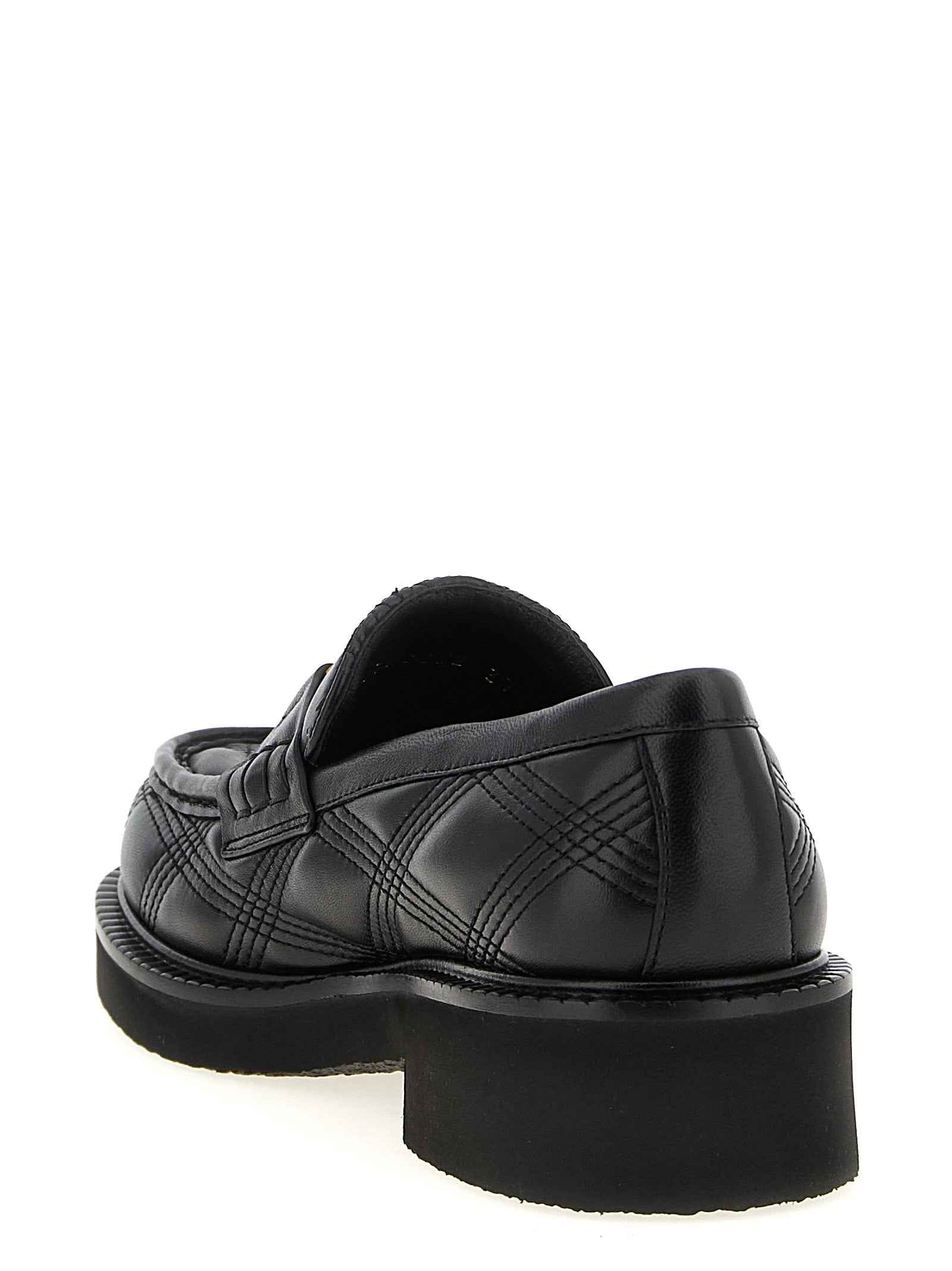 Valentino Garavani Black Lamb Leather Slip-On Loafers