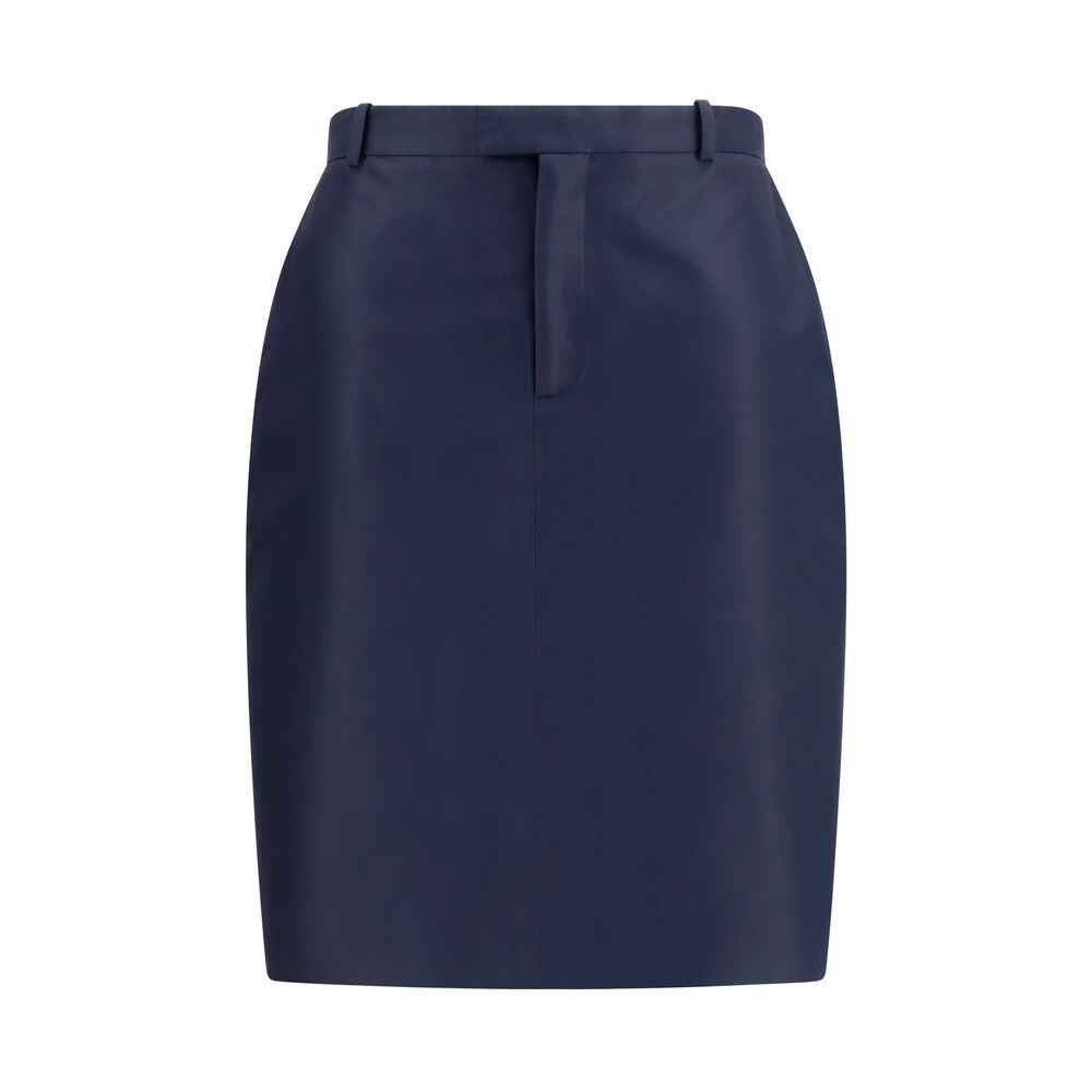 Gucci Blue Silk Skirt