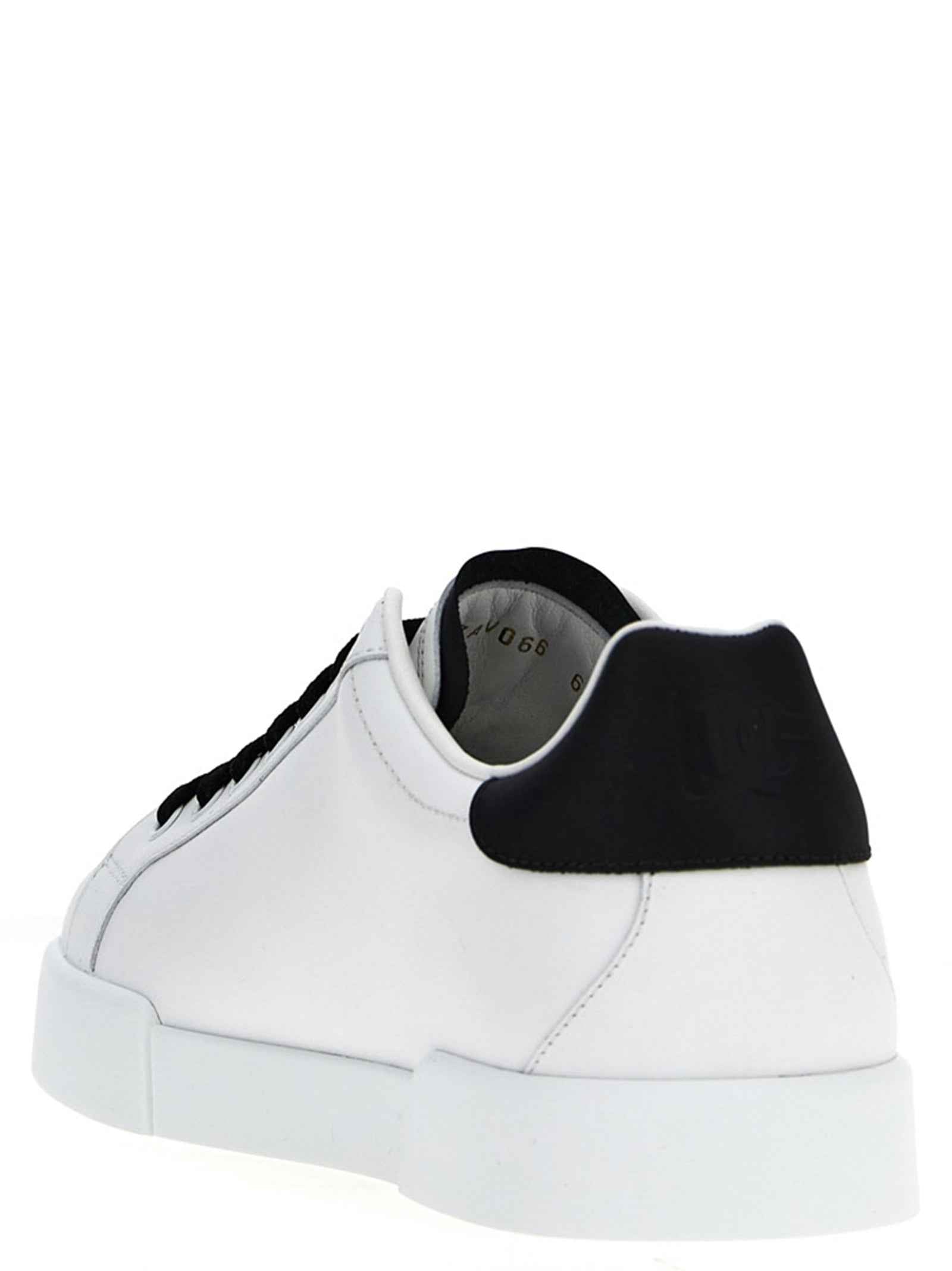 Dolce & Gabbana Bicolor Calfskin Low Top Sneakers