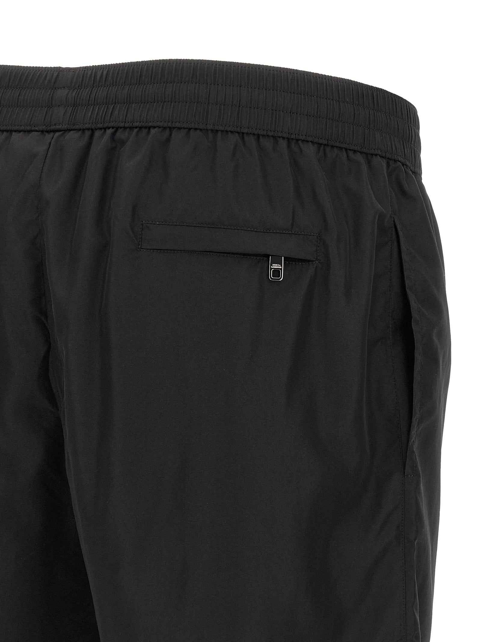 Dolce & Gabbana Black Polyamide Swim Shorts