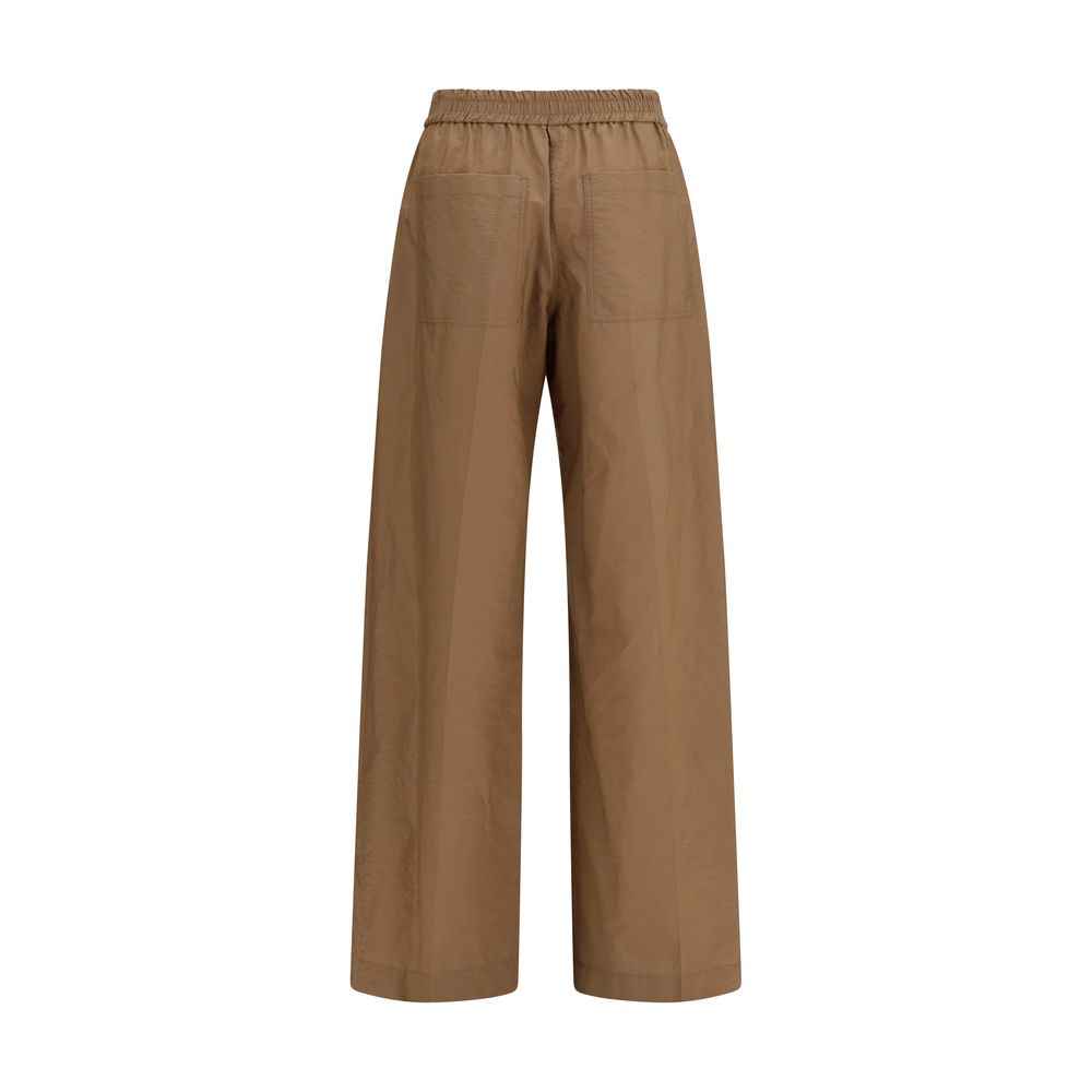 Brunello Cucinelli Brown Cotton Casual Pants