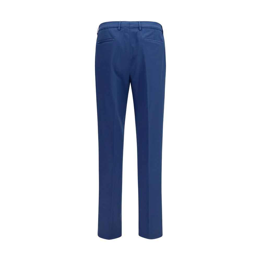 Brunello Cucinelli Blue Cotton Chino Pants