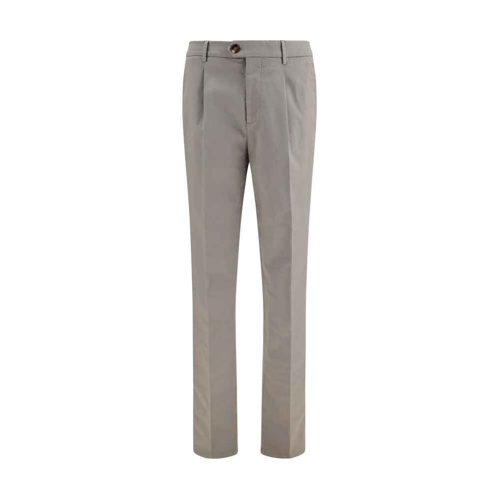 Brunello Cucinelli Bicolor Cotton Chino Pants
