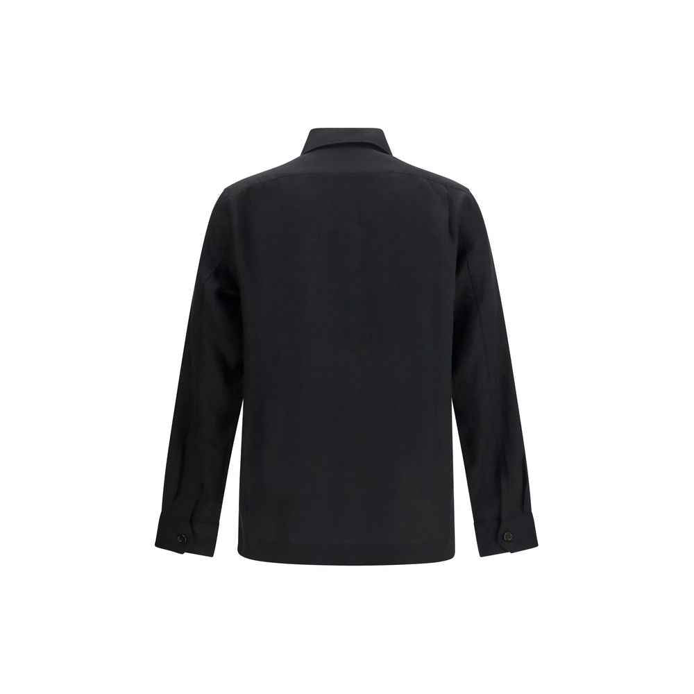 Brunello Cucinelli Black Linen Denim Jacket