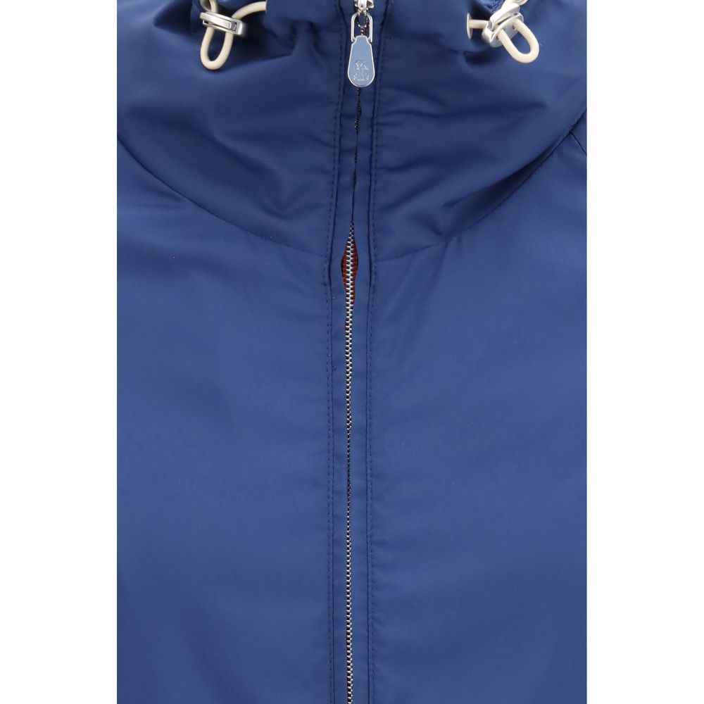 Brunello Cucinelli Blue Polyester Shell Jacket