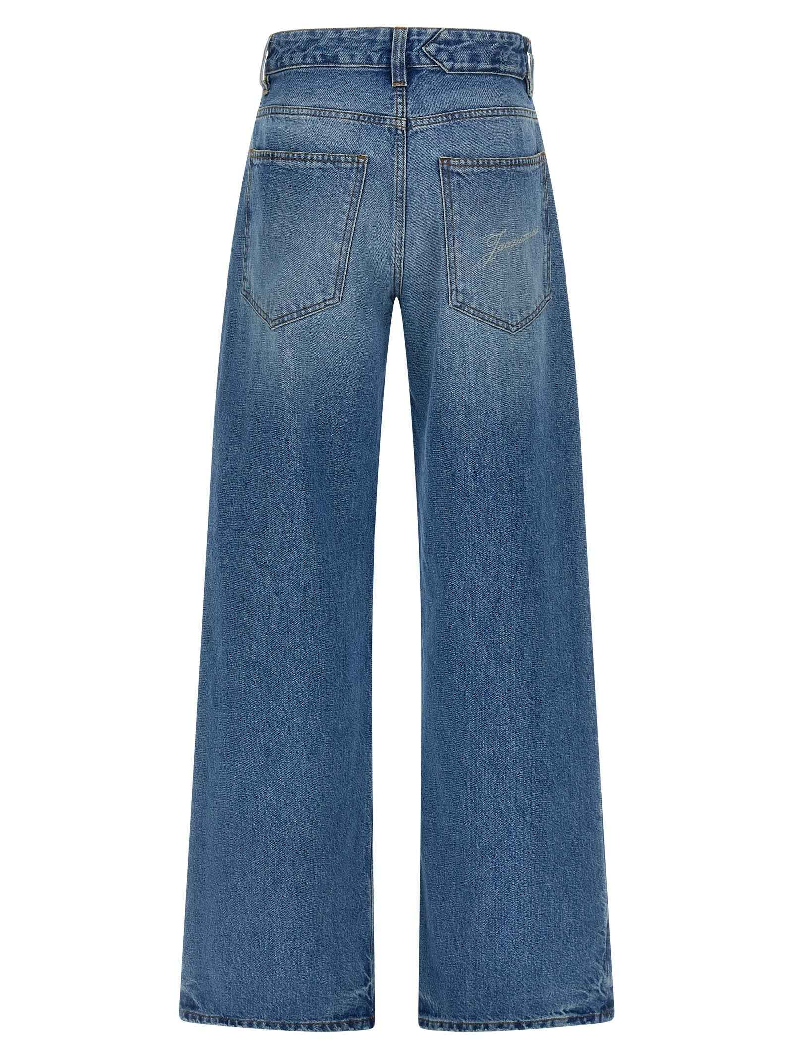 Jacquemus Blue Cotton Jeans Denim