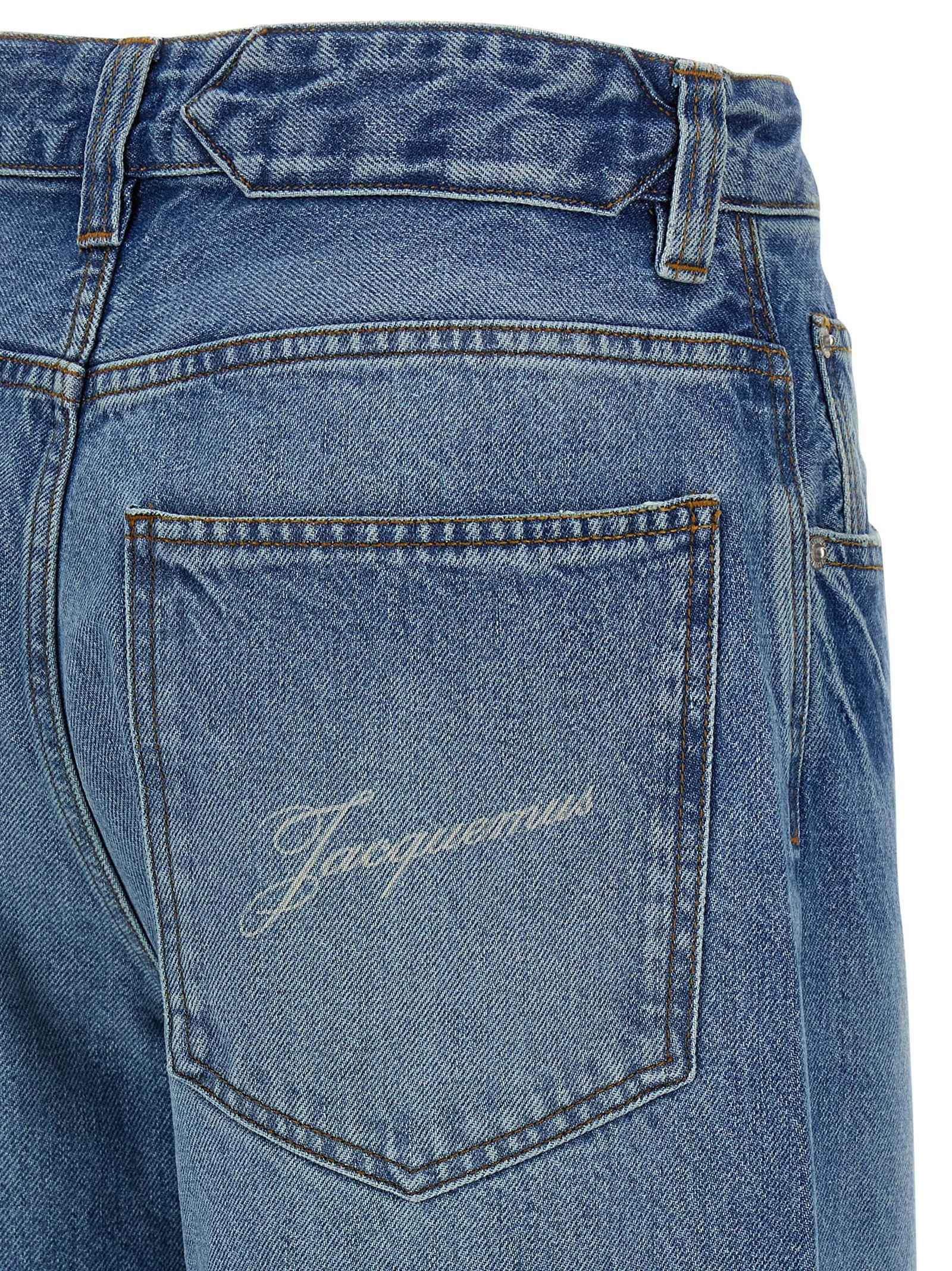 Jacquemus Blue Cotton Jeans Denim
