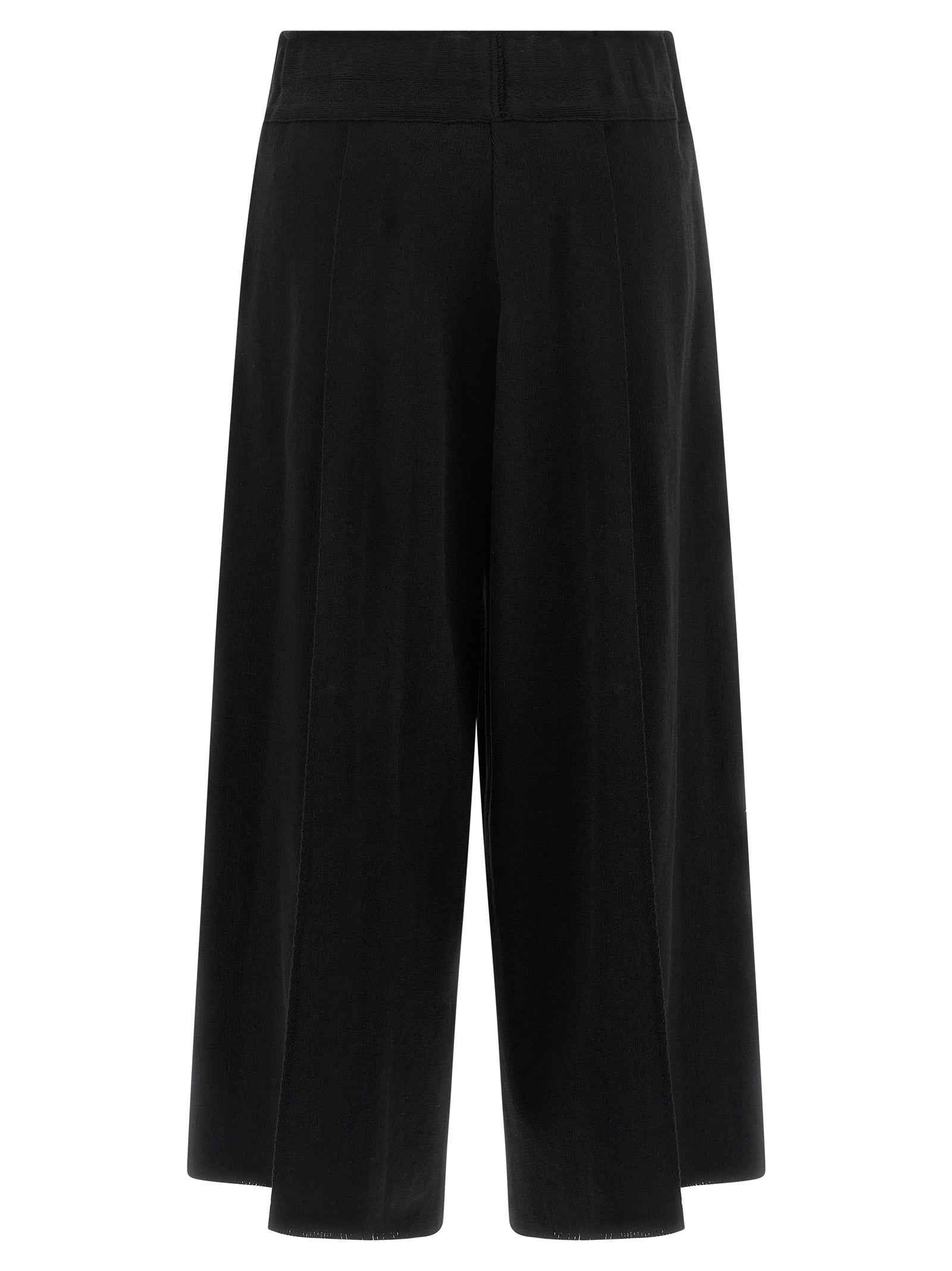 Issey Miyake Black Cotton Casual Pants