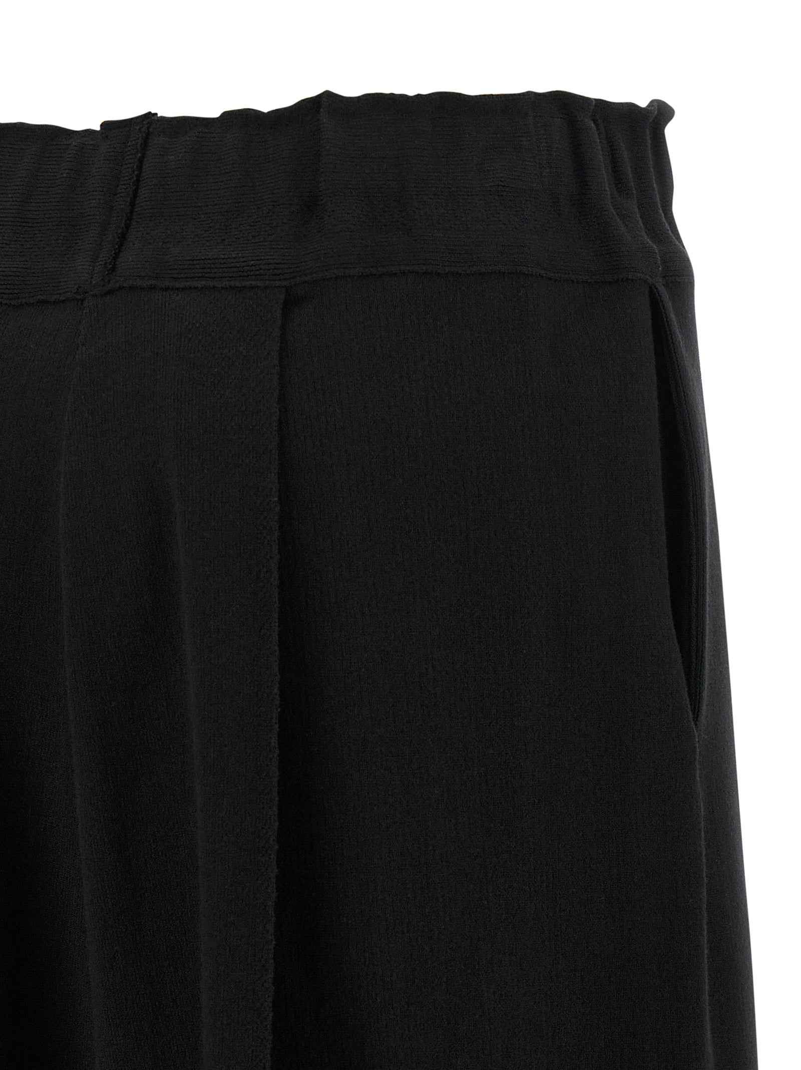 Issey Miyake Black Cotton Casual Pants