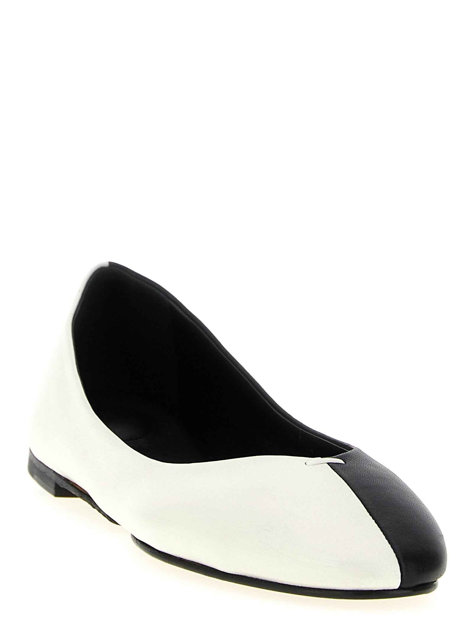 Jacquemus Bicolor Lamb Leather Ballet Flats