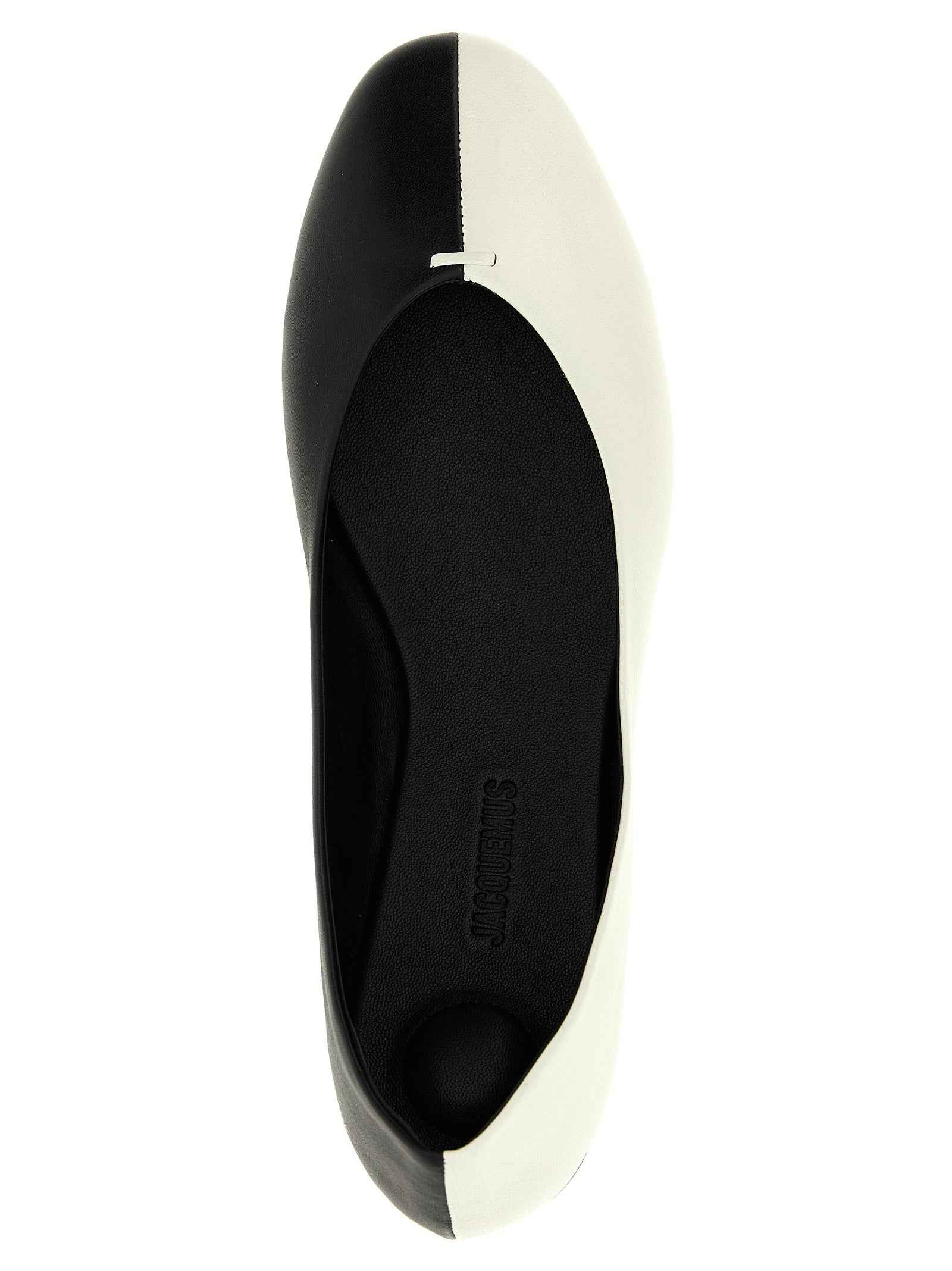 Jacquemus Bicolor Lamb Leather Ballet Flats