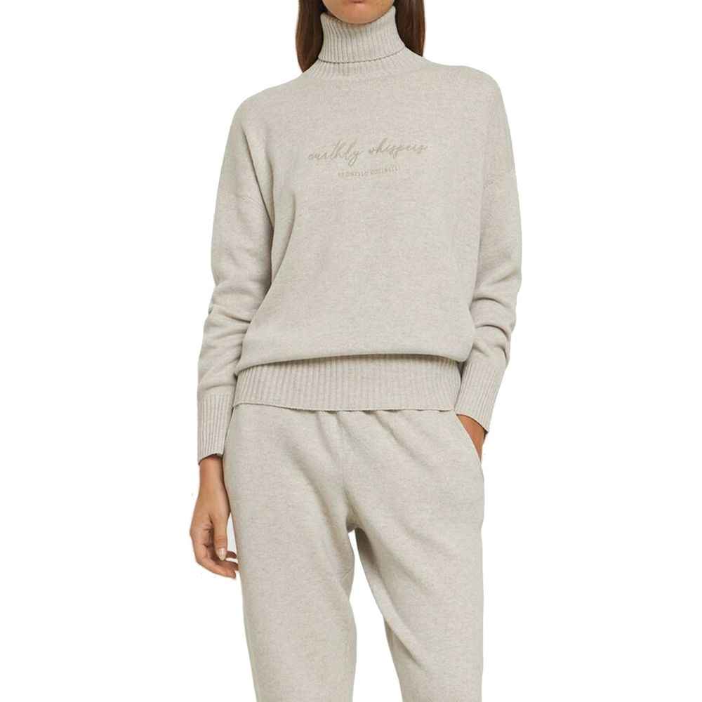 Brunello Cucinelli Beige Cashmere Turtleneck