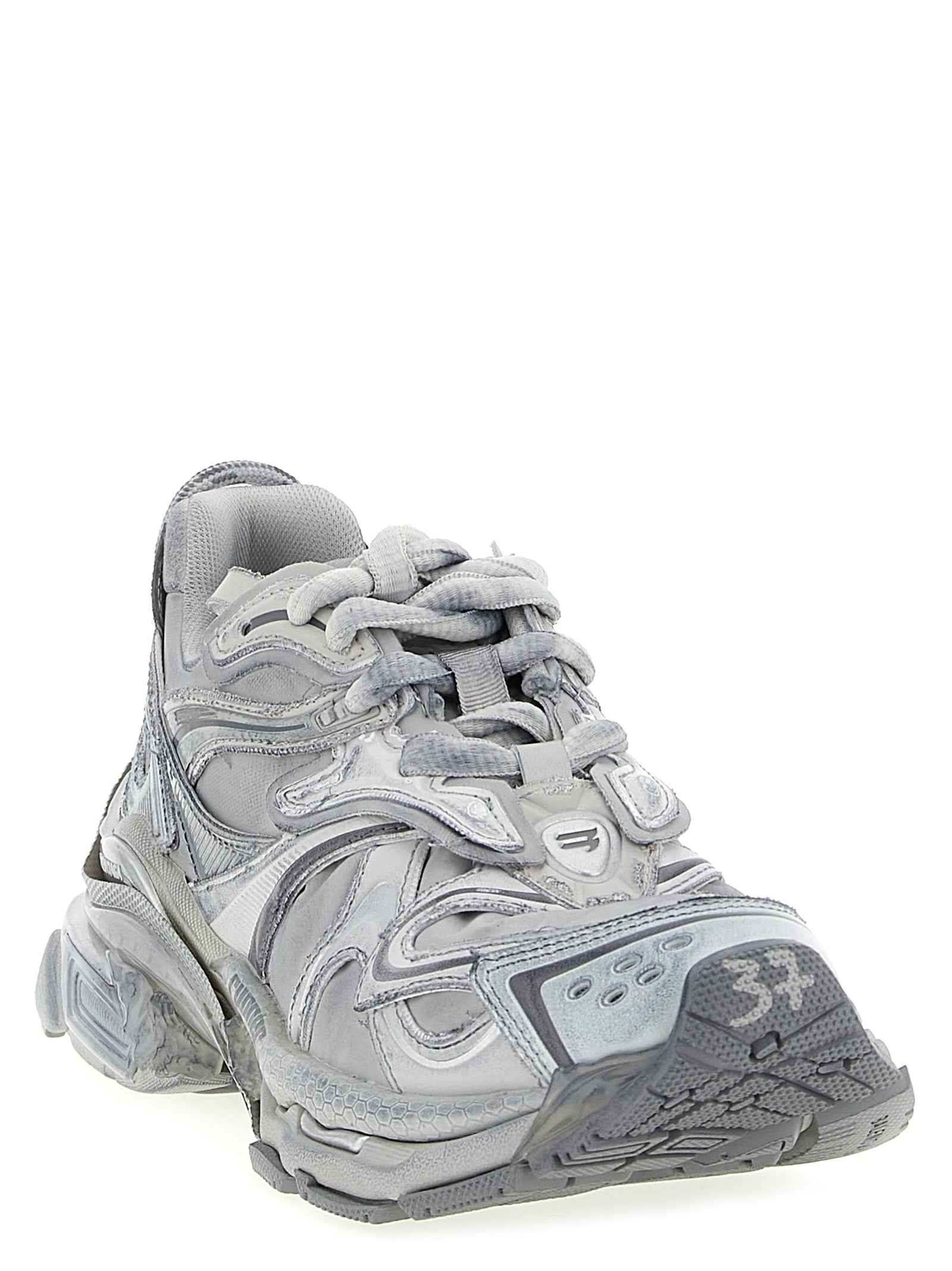 Balenciaga Gray Polyethylene Athletic Sneakers