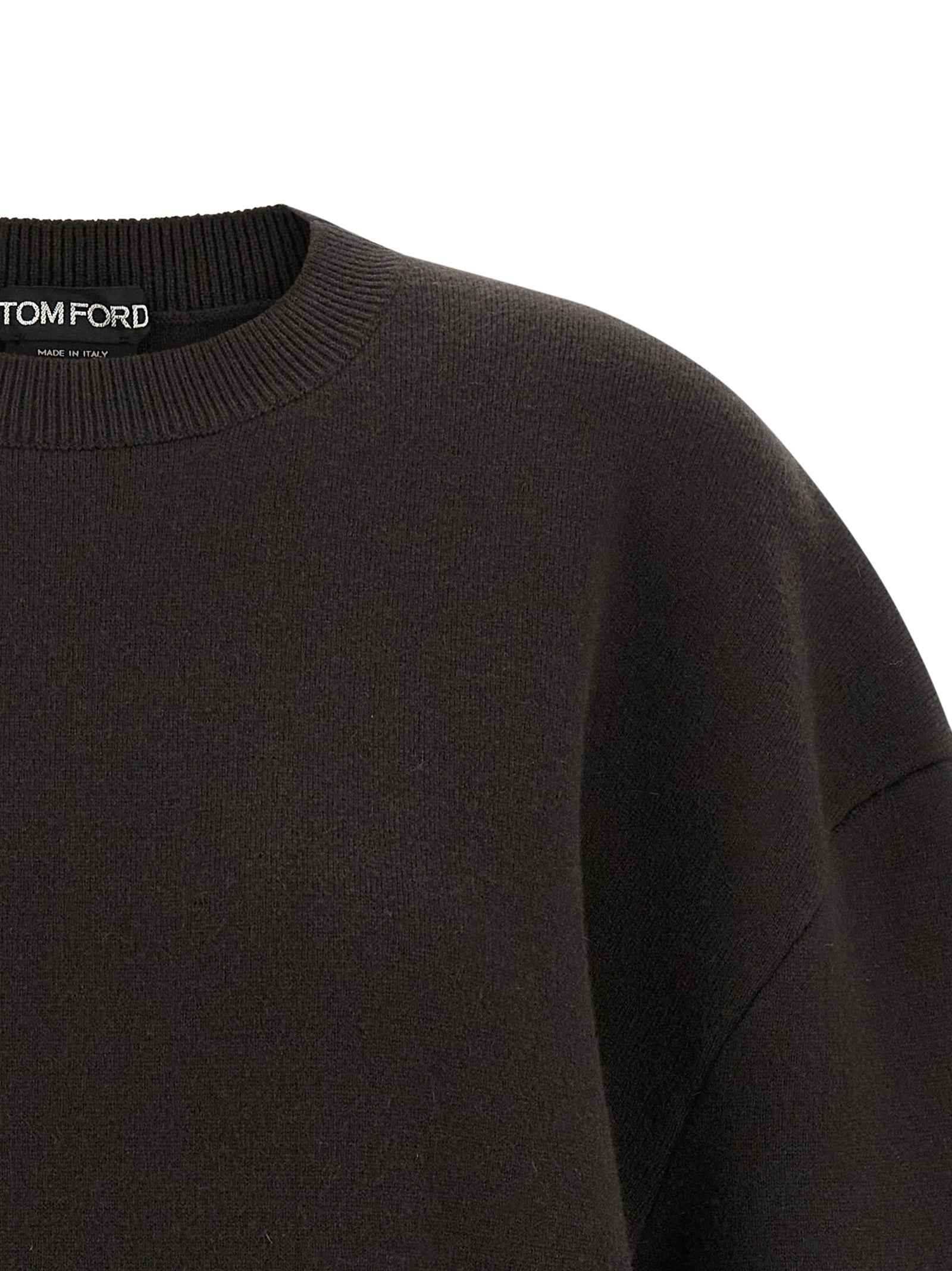 Tom Ford Brown Virgin Wool Short Dress