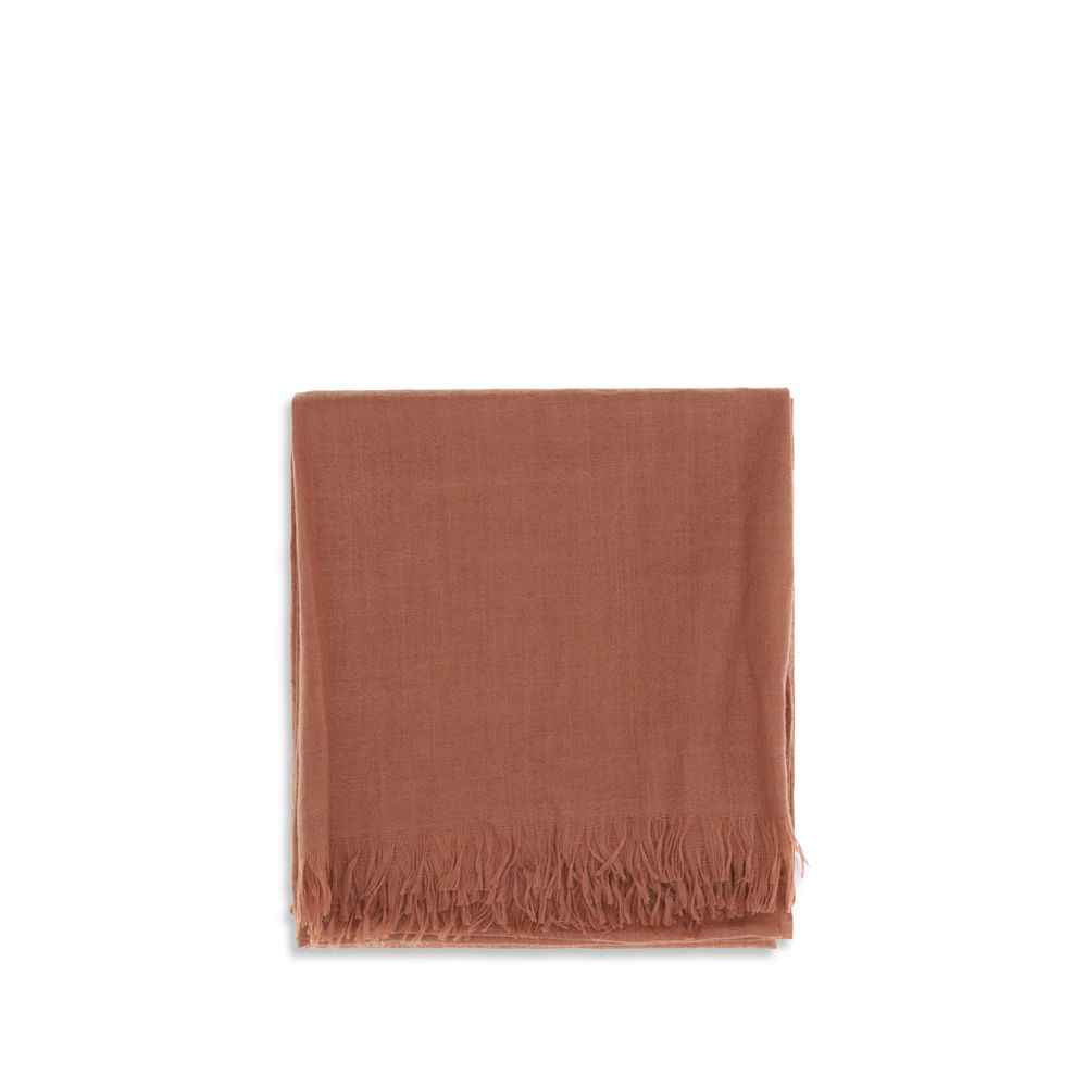 Brunello Cucinelli Orange Cashmere Foulard