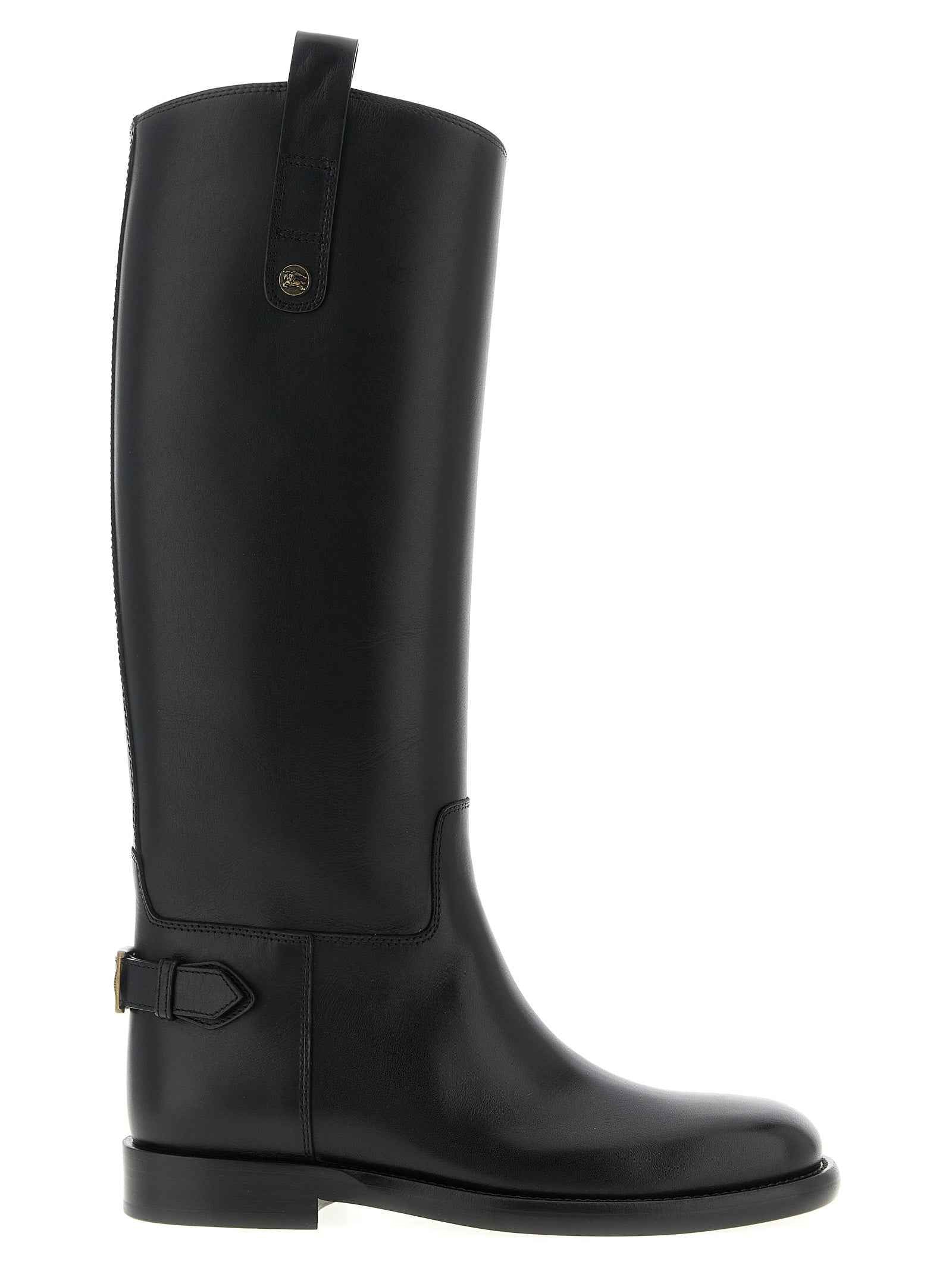 Burberry Black Calfskin Over The Knee