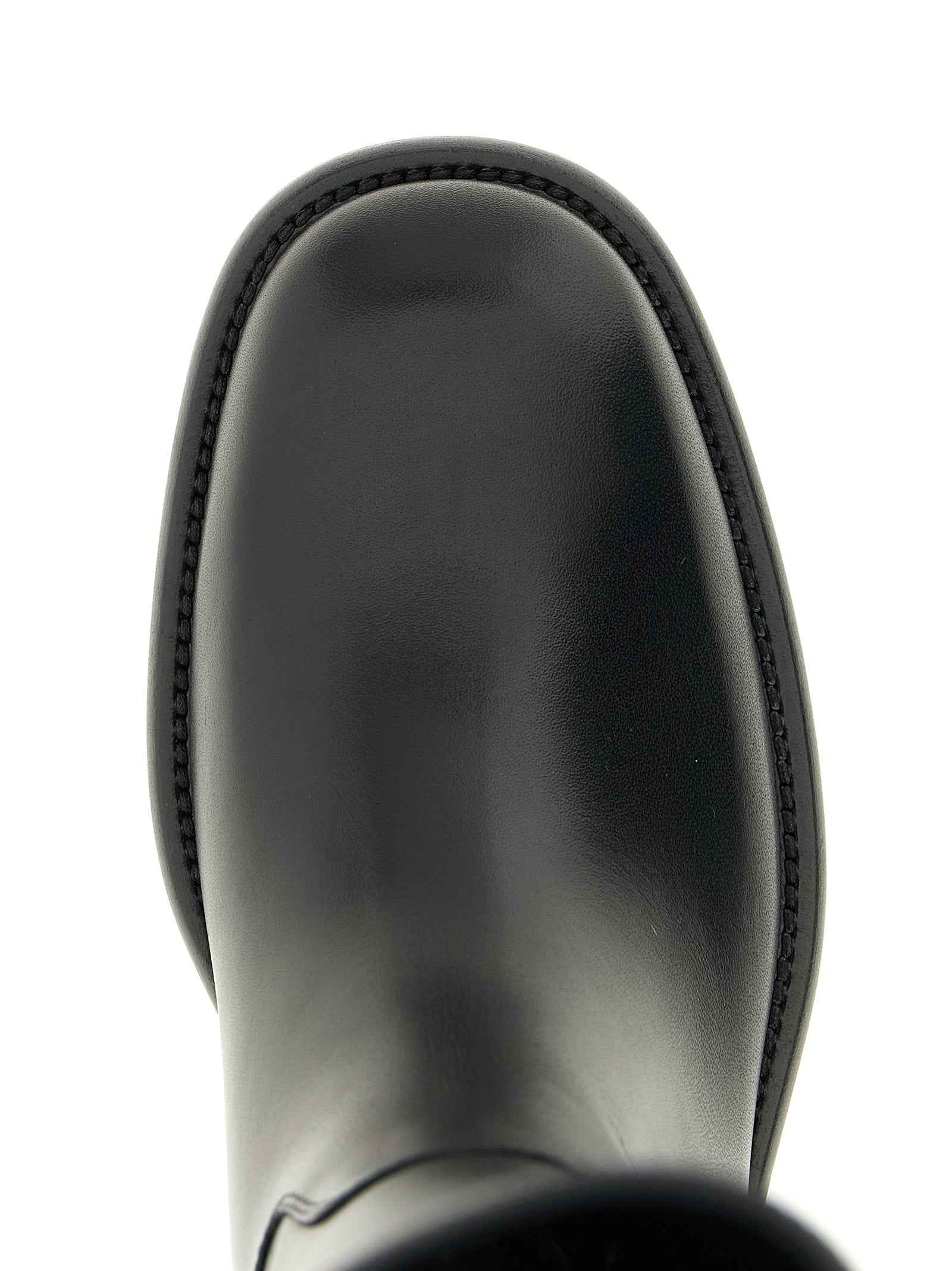 Burberry Black Calfskin Over The Knee