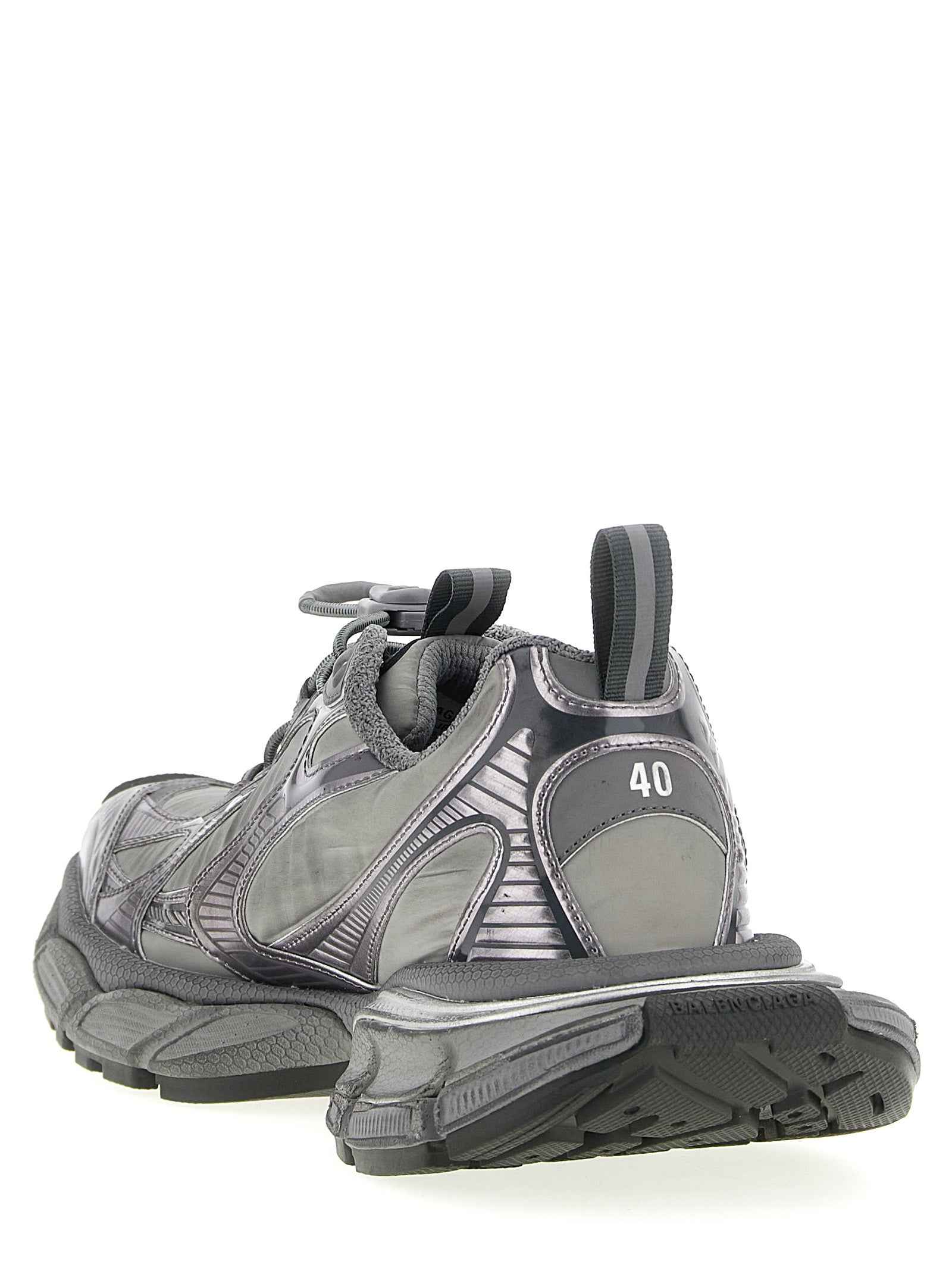 Balenciaga Gray Polyester Athletic Sneakers