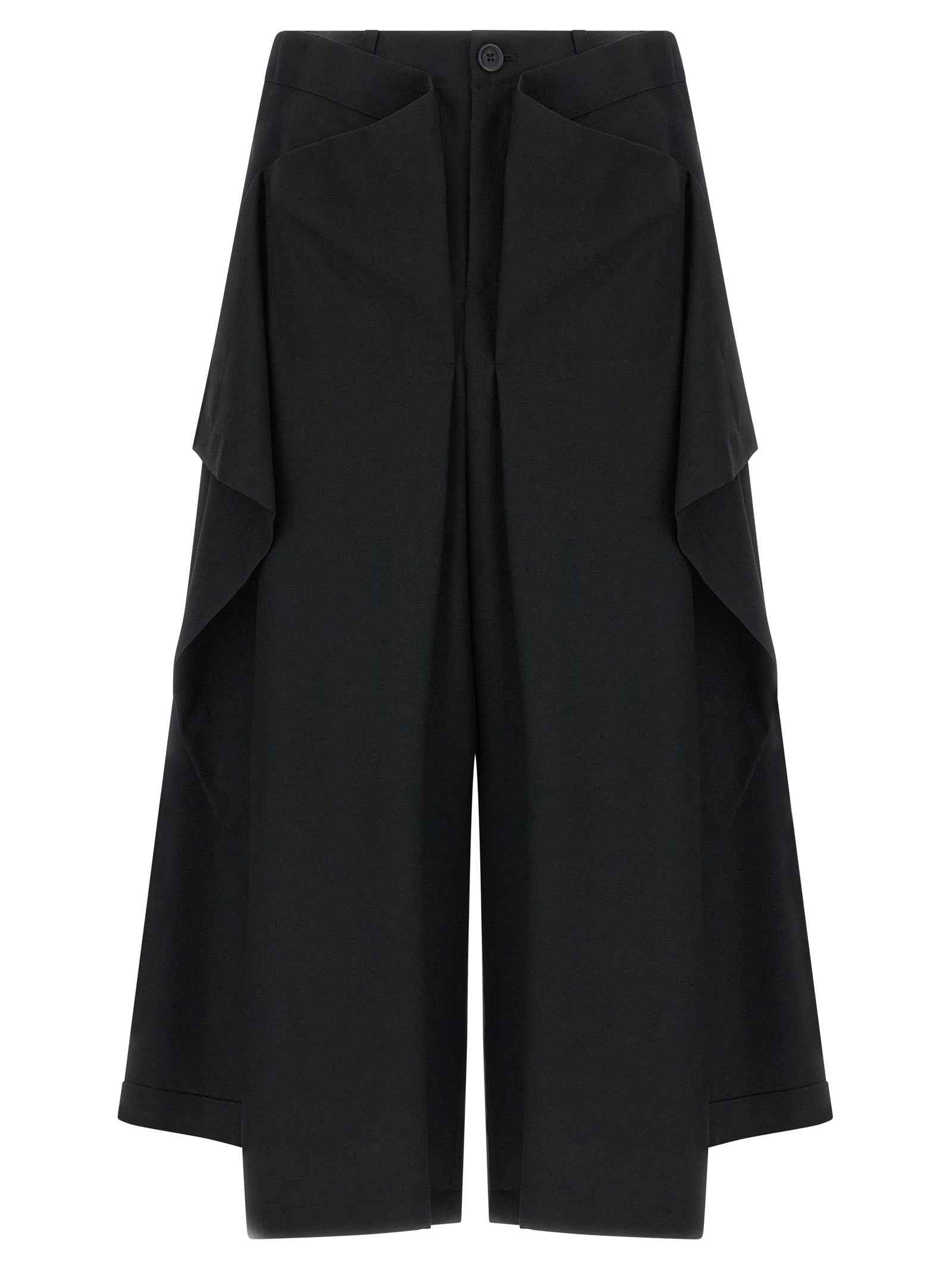 Issey Miyake Black Wool Casual Pants