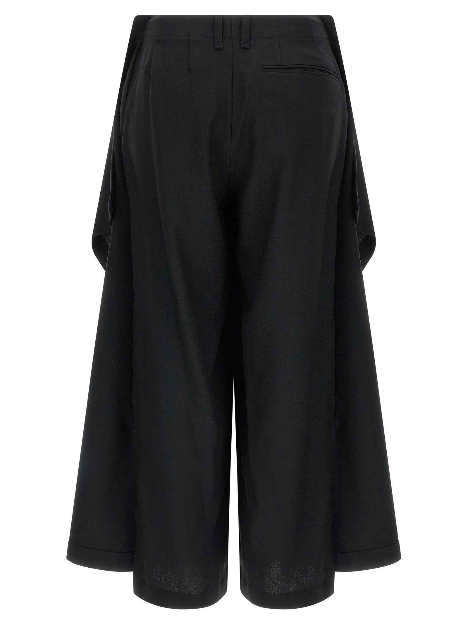 Issey Miyake Black Wool Casual Pants