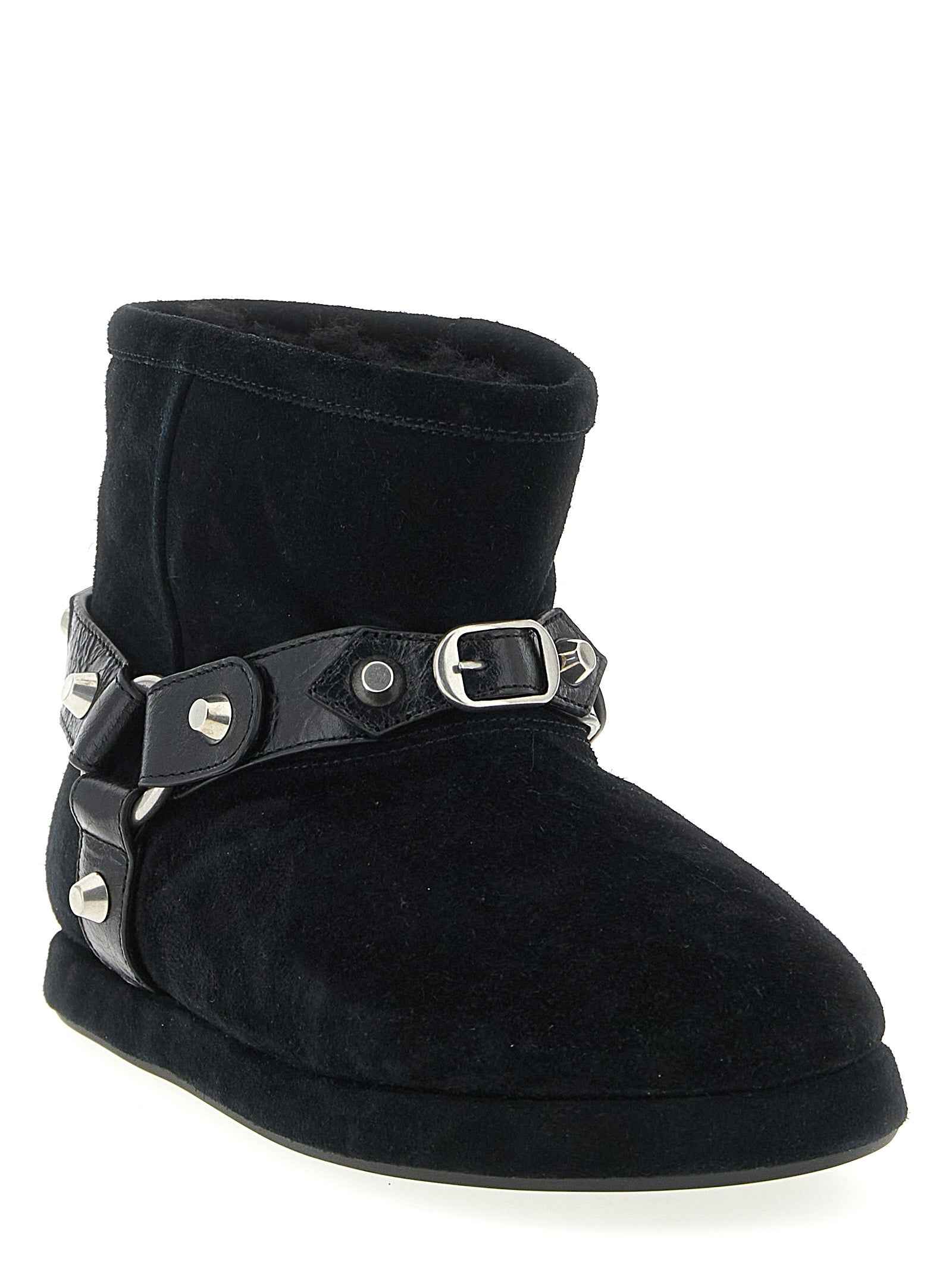 Balenciaga Black Calfskin Ankle Boots
