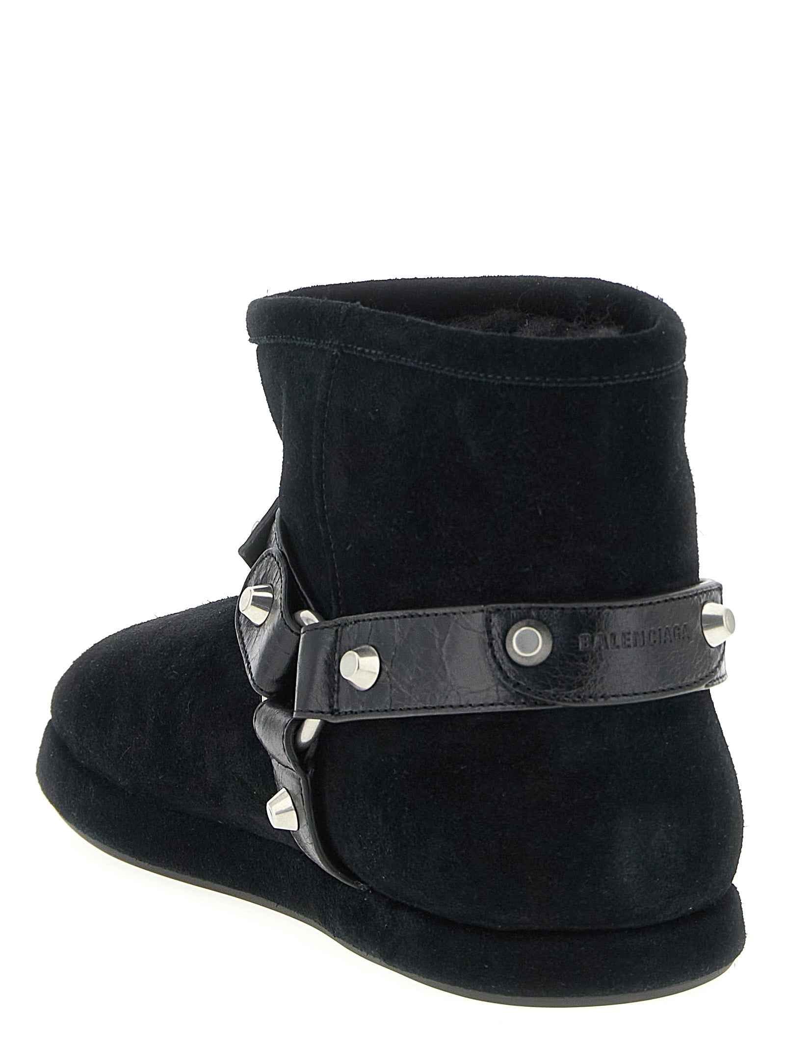 Balenciaga Black Calfskin Ankle Boots