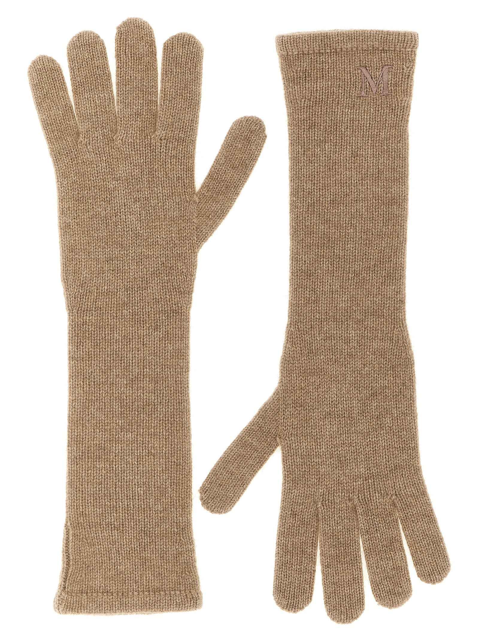 Max Mara Beige Cashmere Gloves