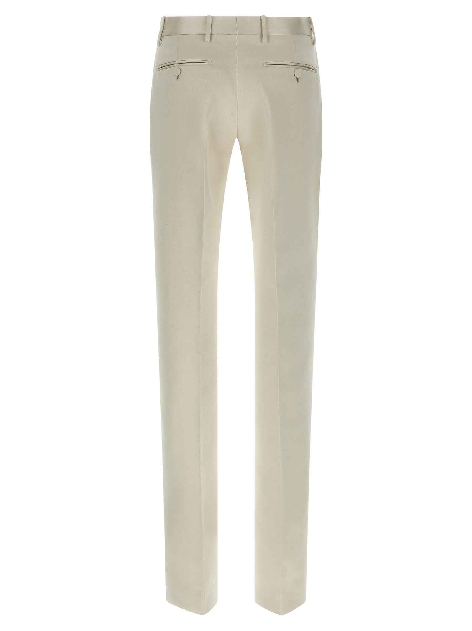 Tom Ford Beige Cotton Dress Pants