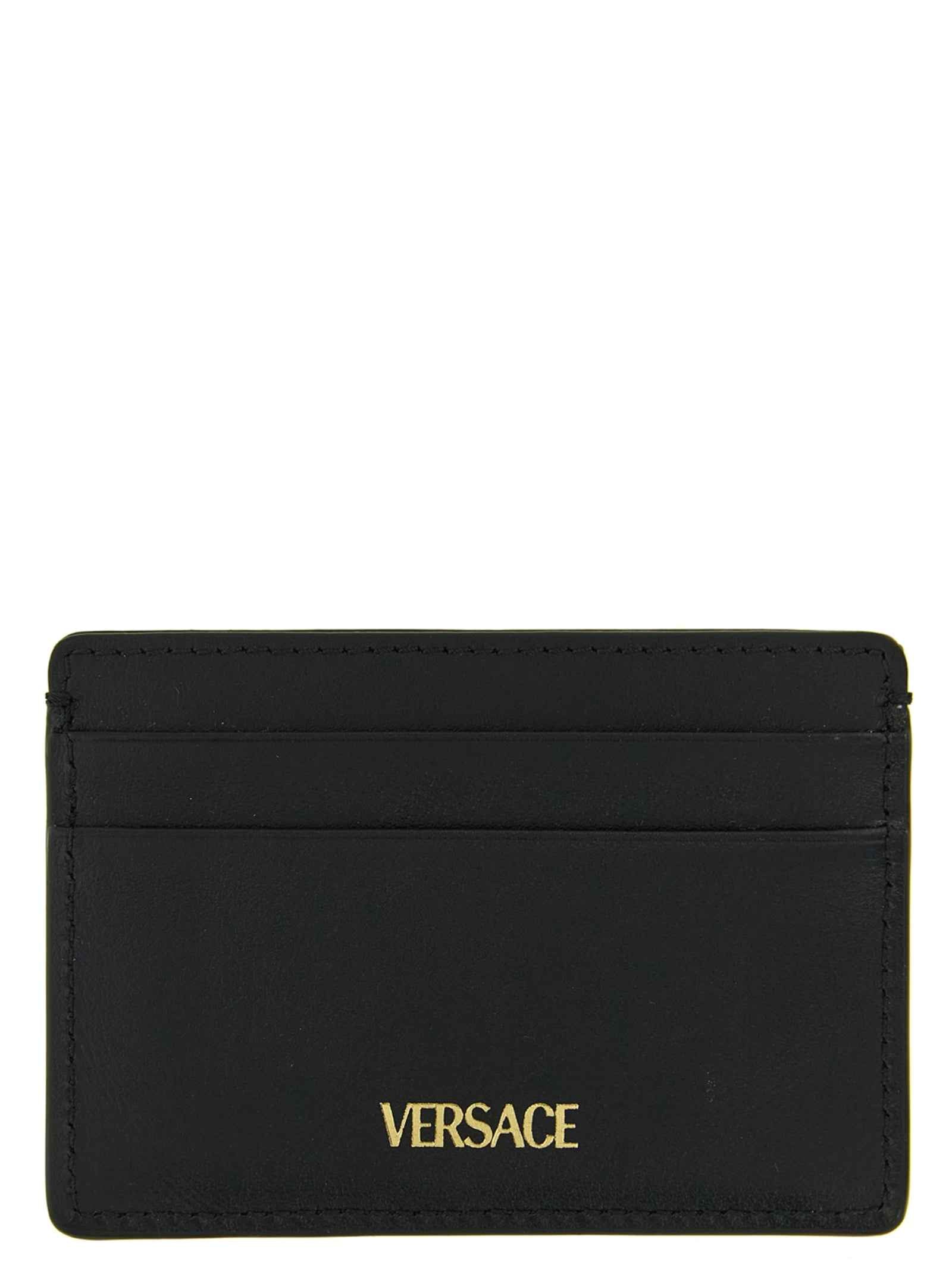 Versace Black Calfskin Cardholder