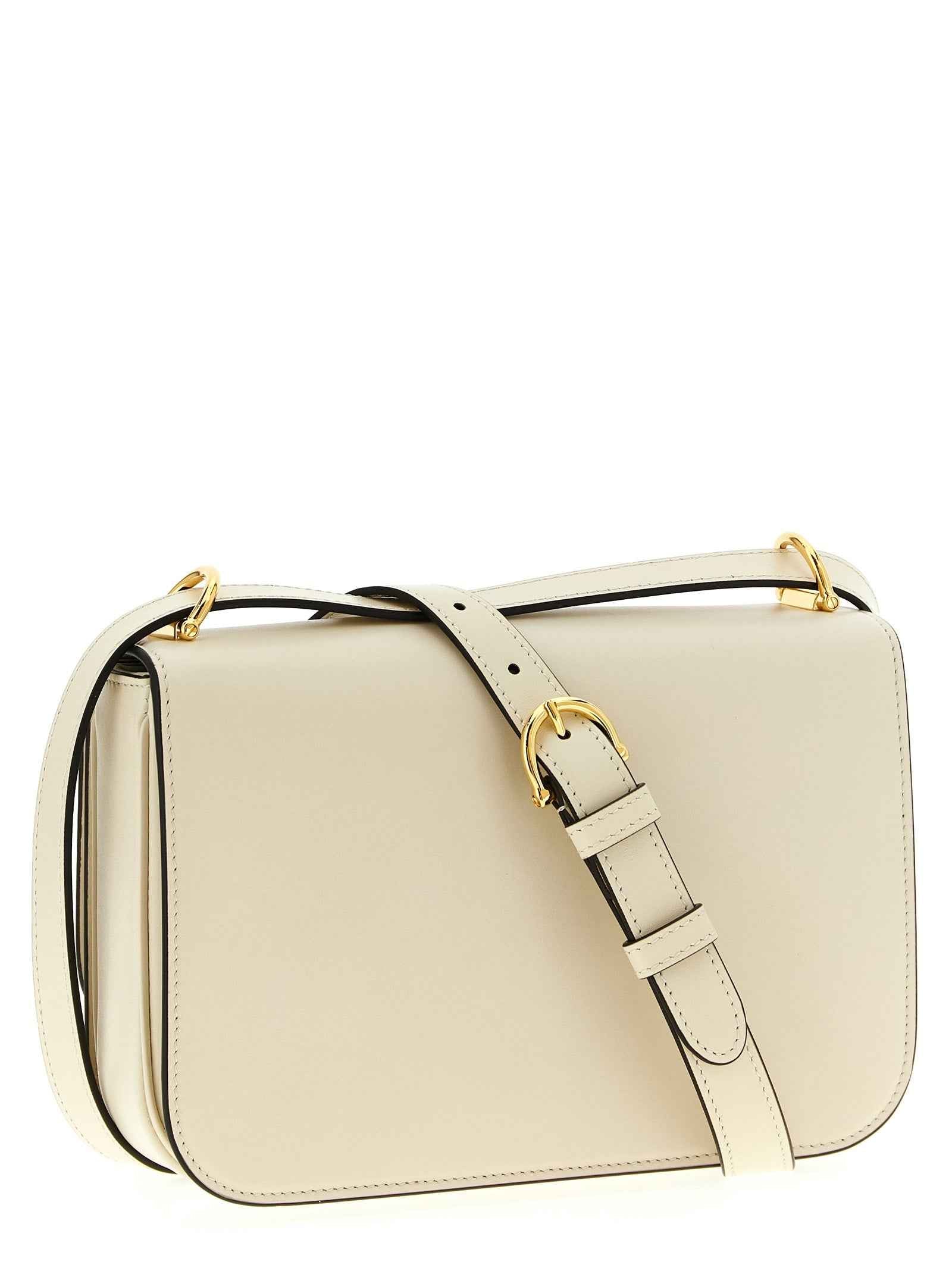 Gucci White Calfskin Shoulder Bag