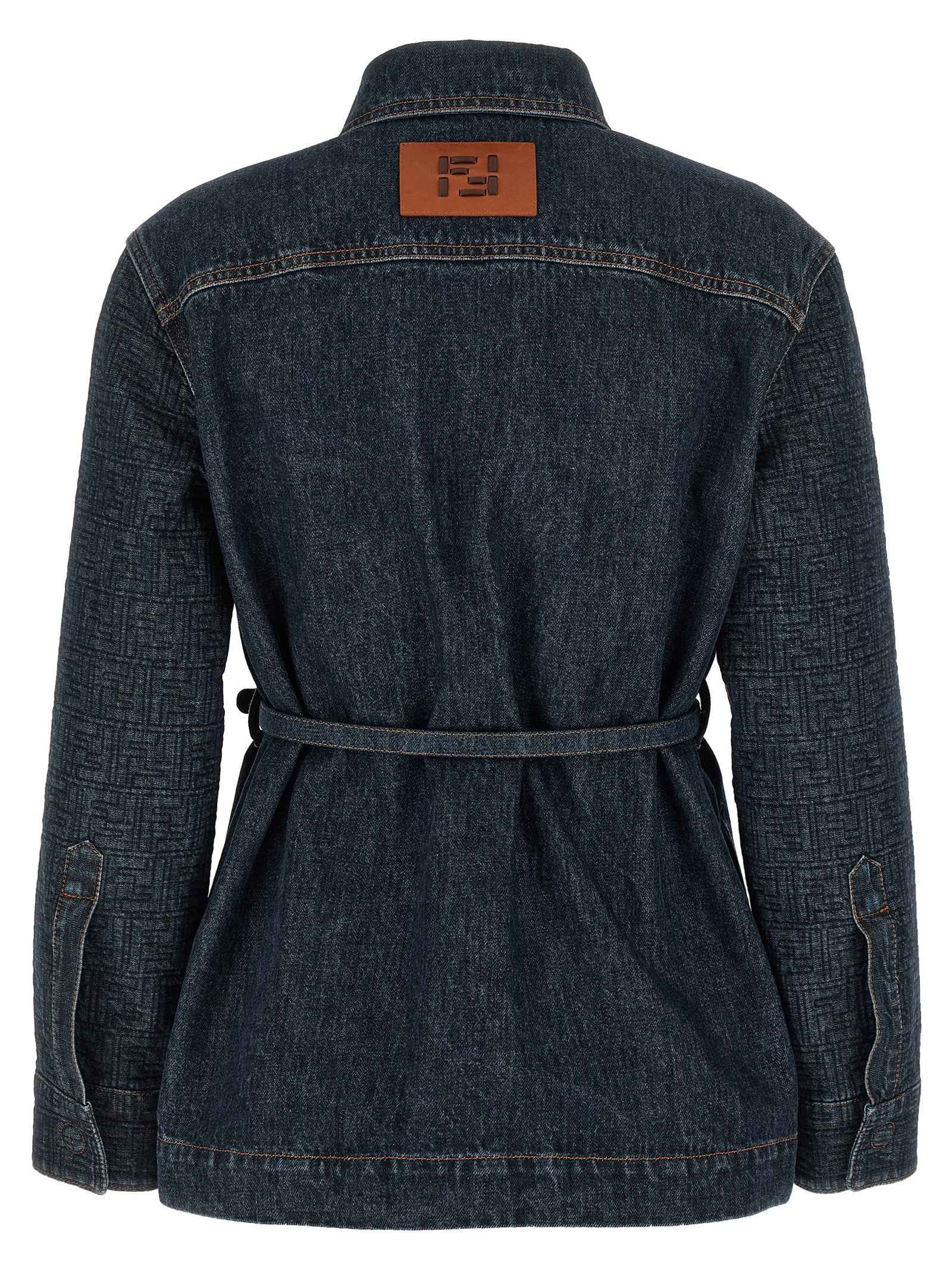 Fendi Blue Cotton Denim Jacket