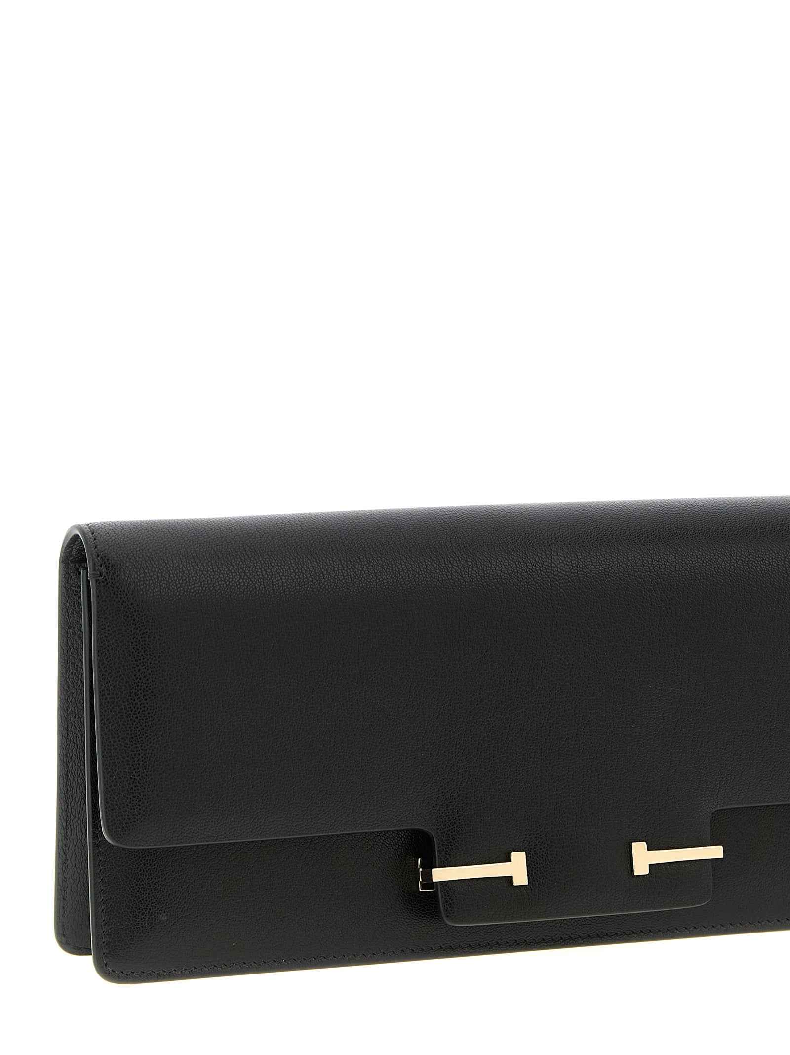 Tom Ford Black Goatskin Shoulder Bag