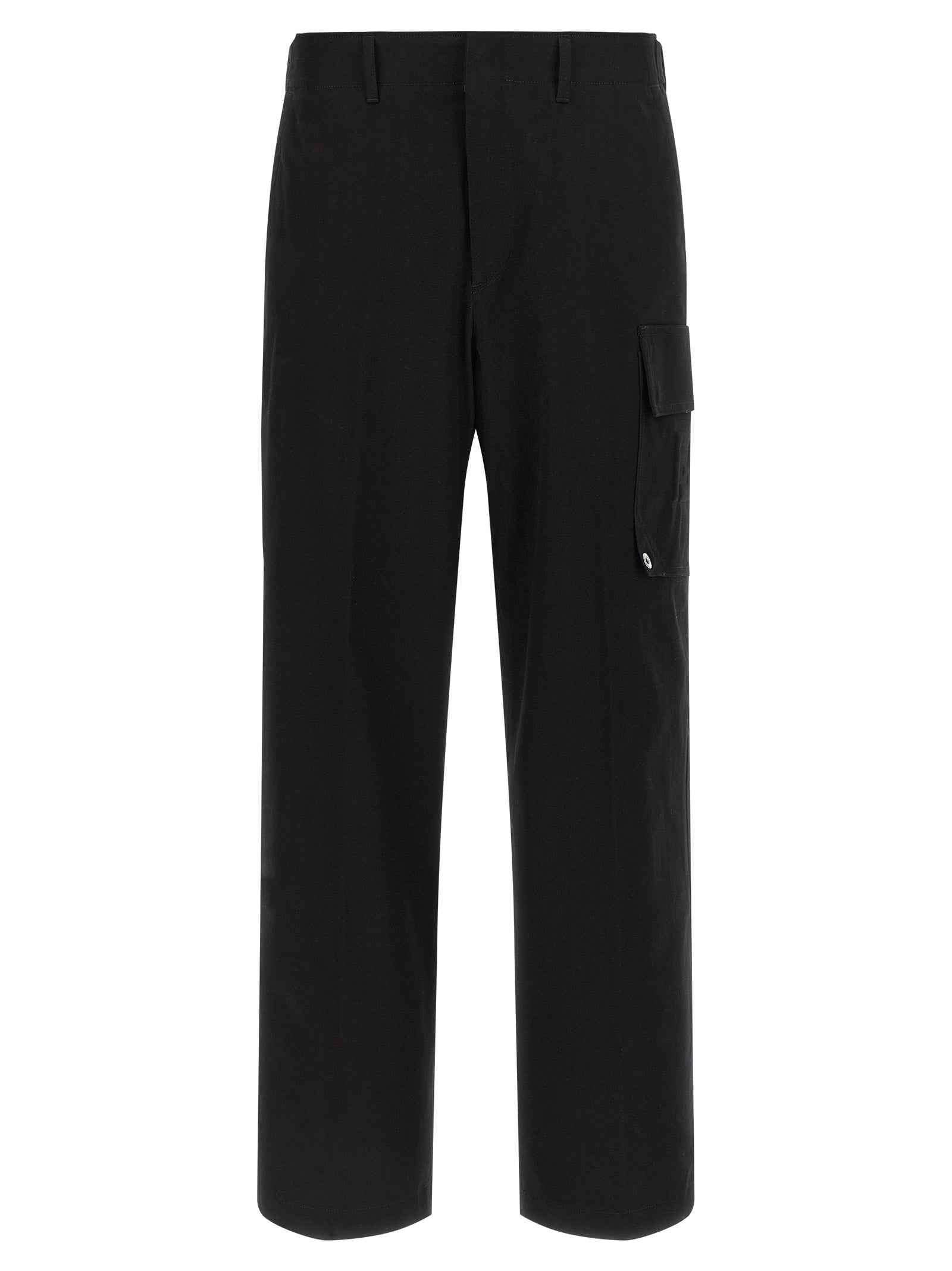 Fendi Black Cotton Cargo Pants