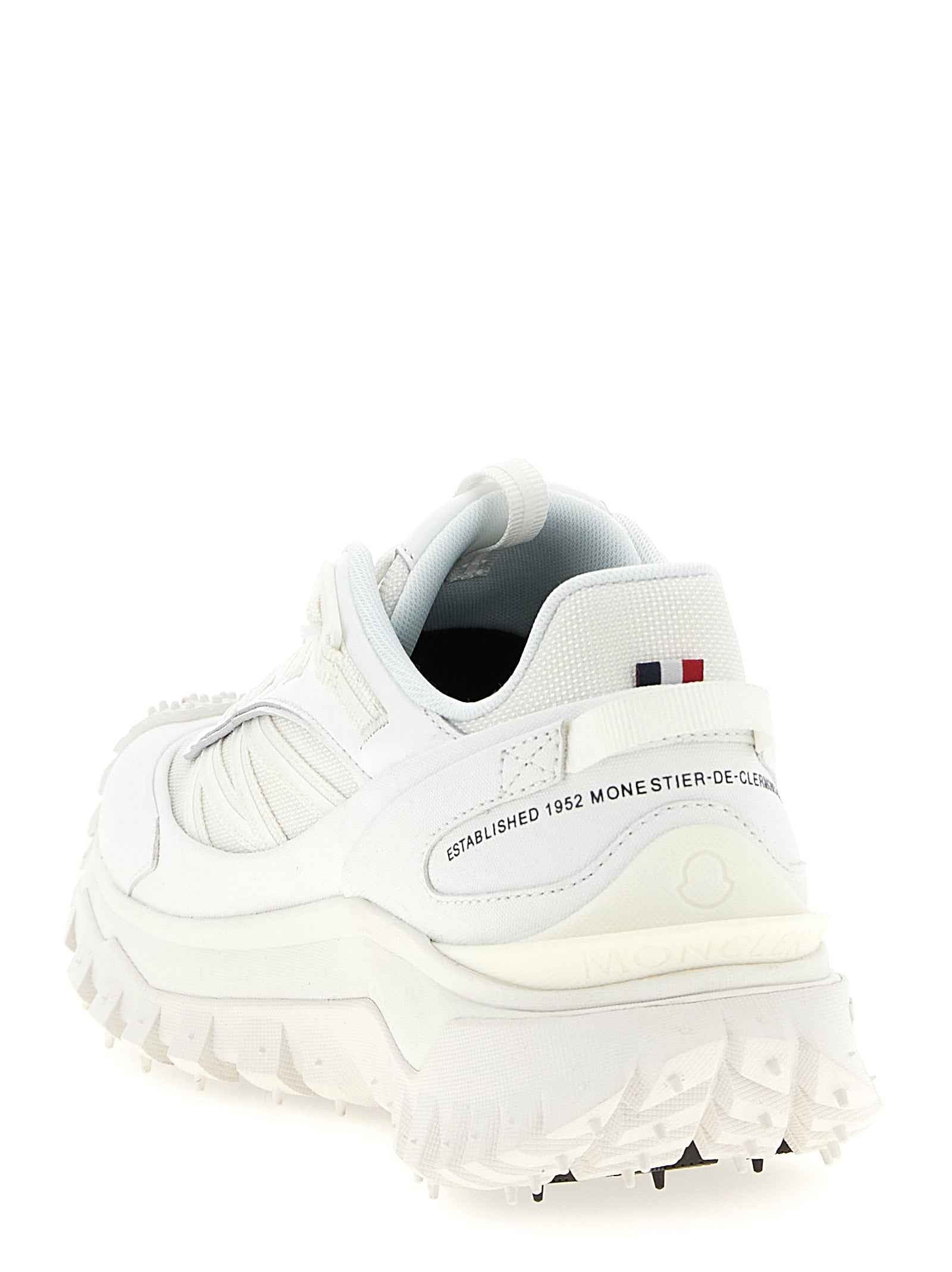 Moncler White Polyamide Athletic Sneakers