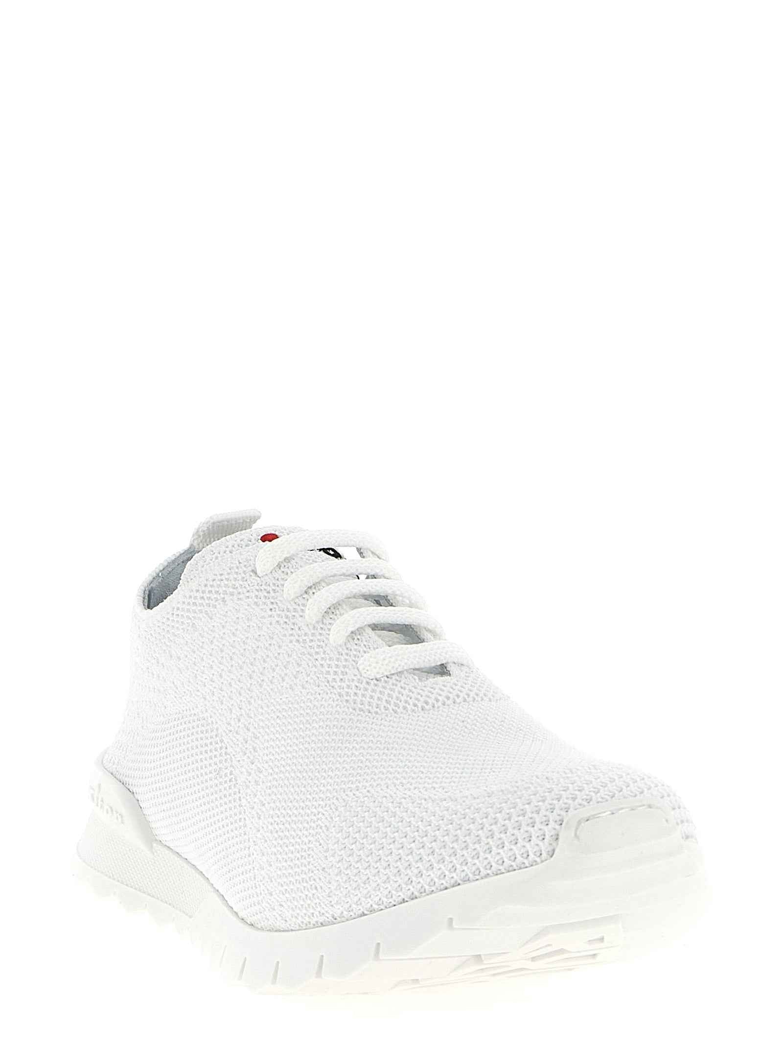 Kiton White Cotton Athletic Sneakers