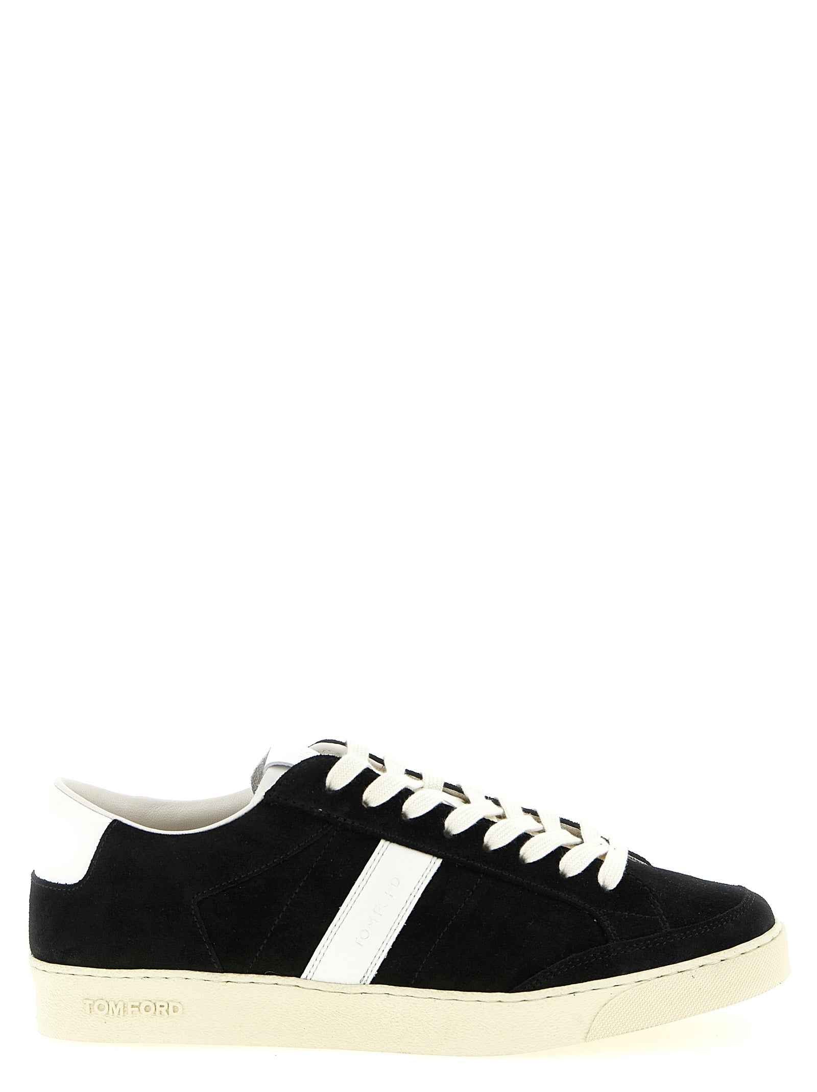Tom Ford Bicolor Leather Low Top Sneakers