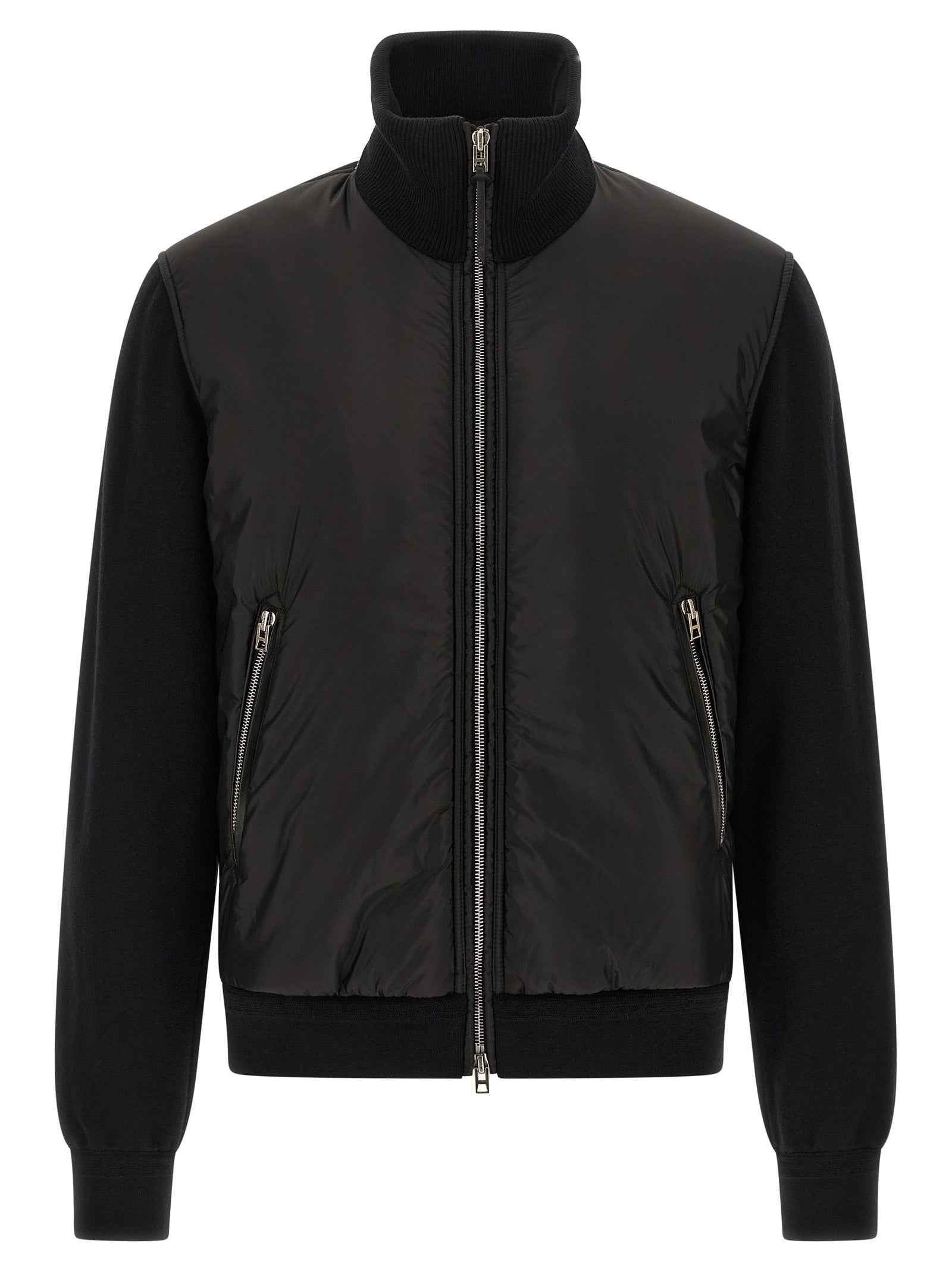 Tom Ford Black Wool Bomber