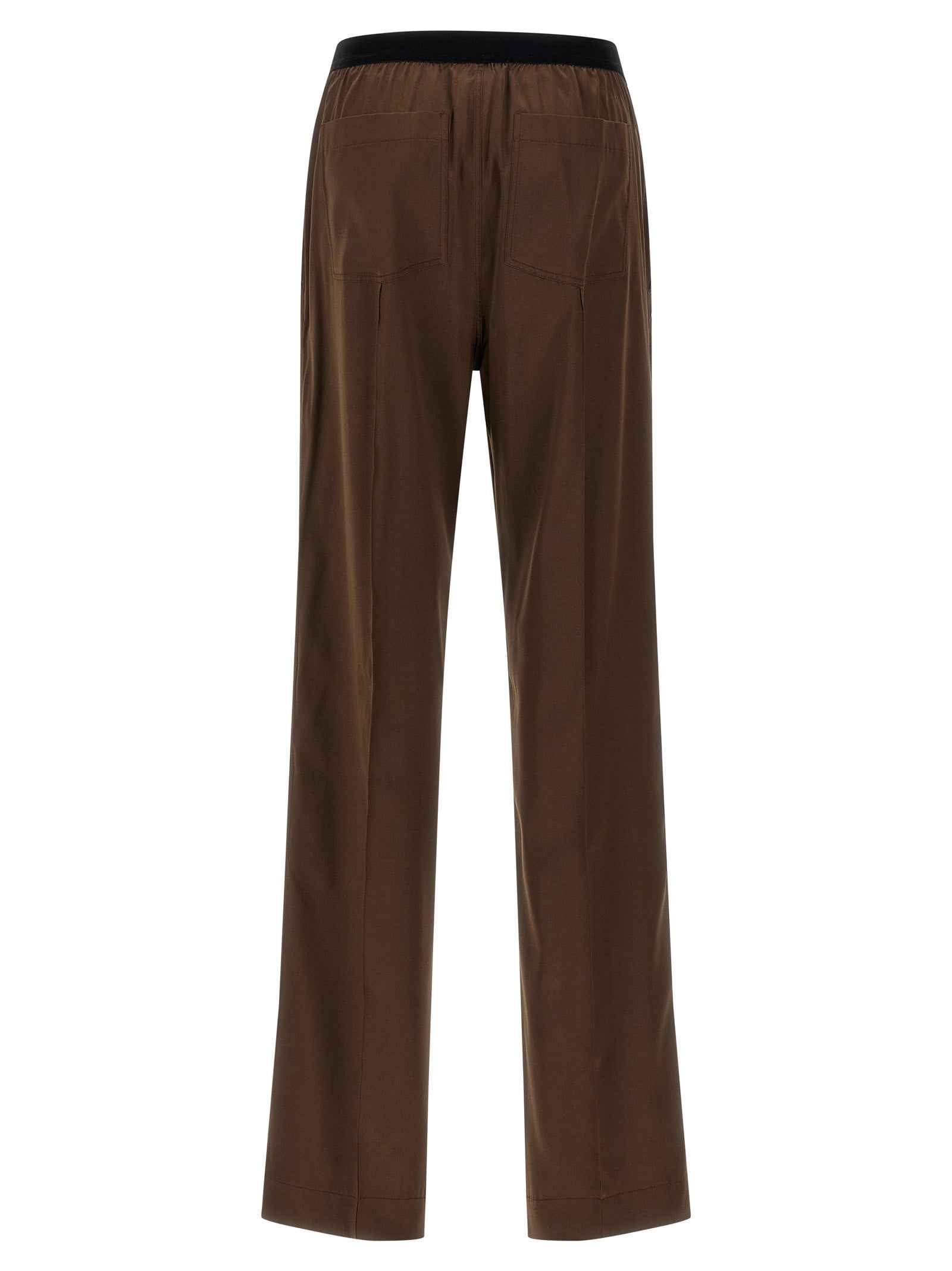 Tom Ford Brown Silk Casual Pants